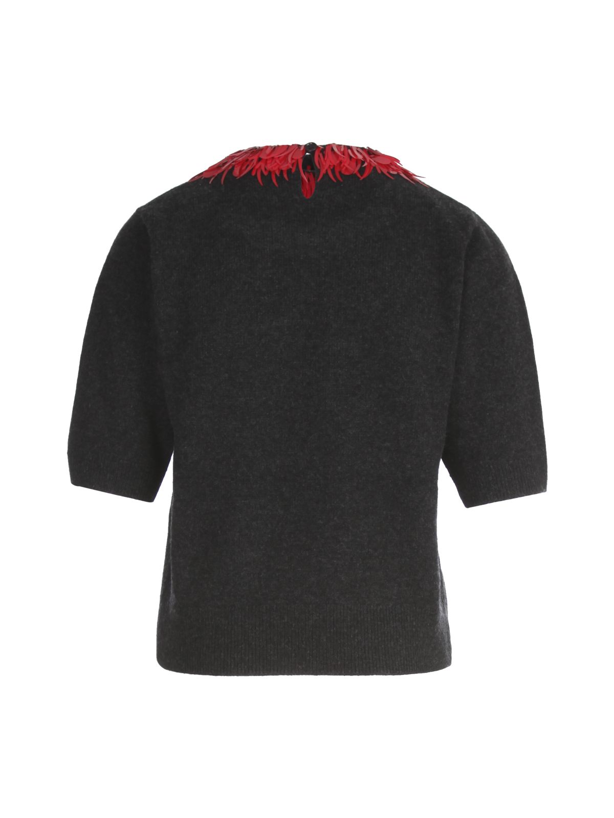 Shop Dries Van Noten Grey Round Neck Sweater