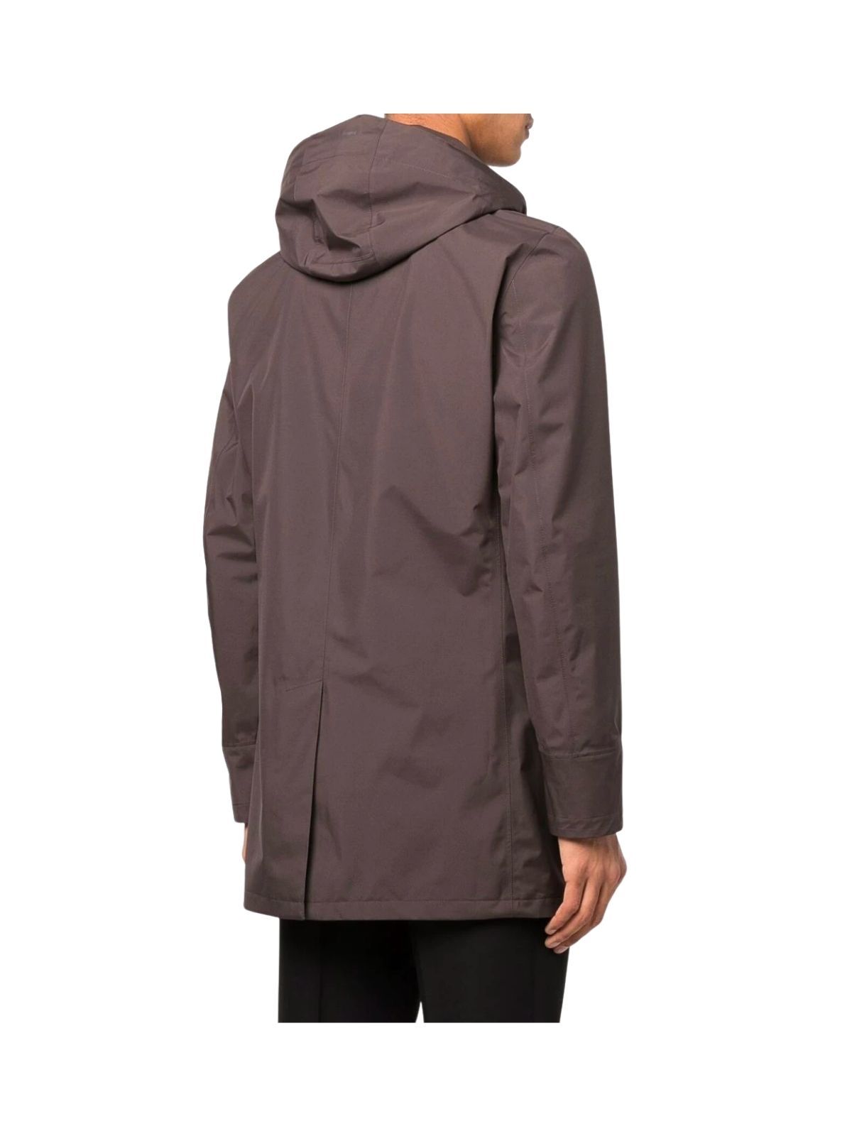 Shop Herno Carcoat Gore With Detachable Hood