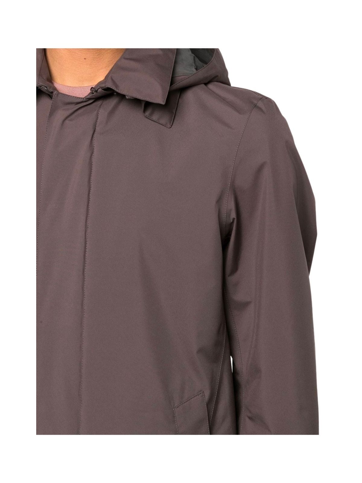 Shop Herno Carcoat Gore With Detachable Hood