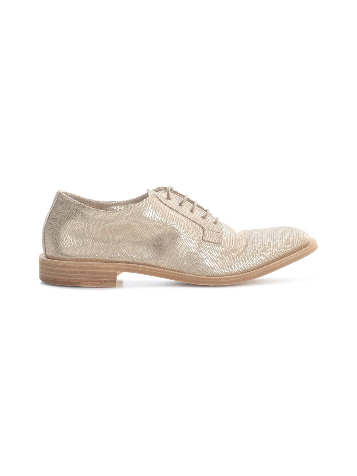 DEL CARLO METALLIC LACE UP SHOES