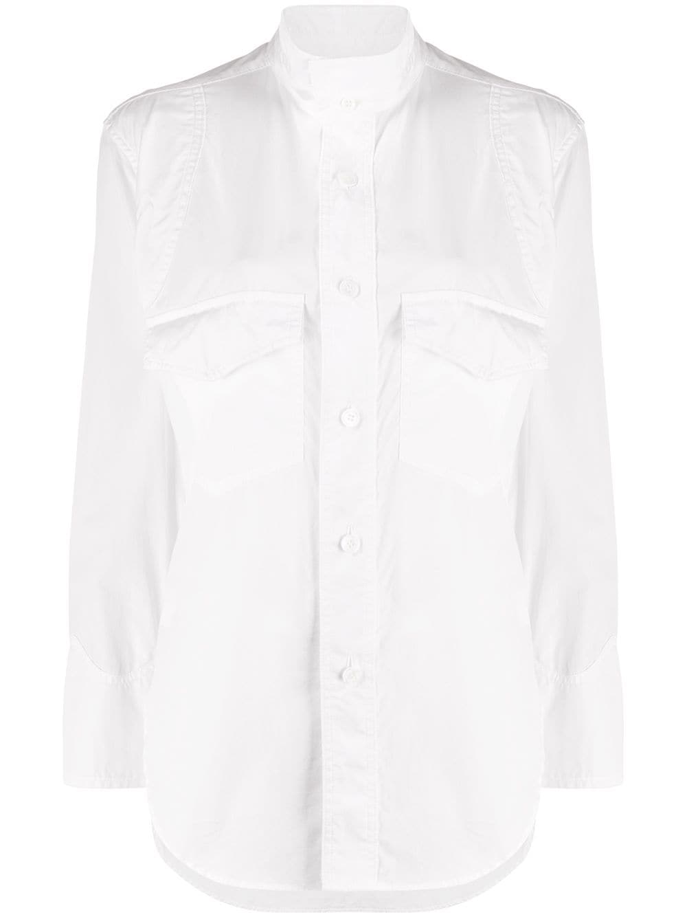 Shop Y's White Plain Shirt