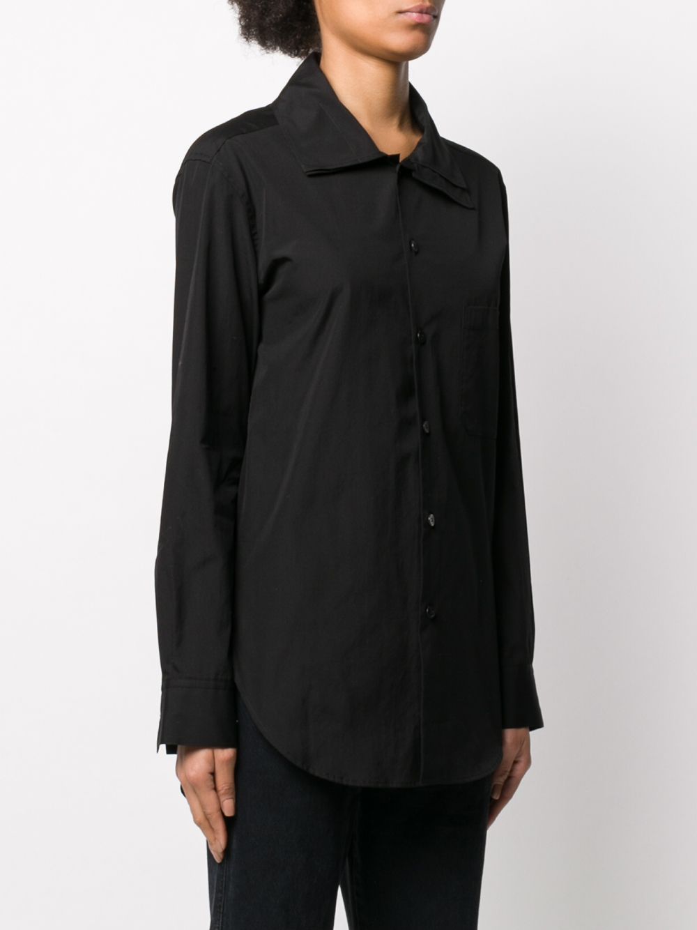 Shop Y's Black Plain Shirt