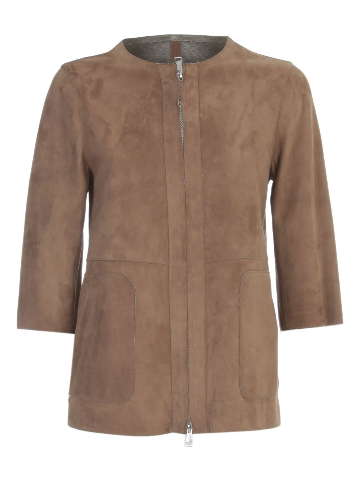 The Jackie Leathers Brown Bomber Jacket