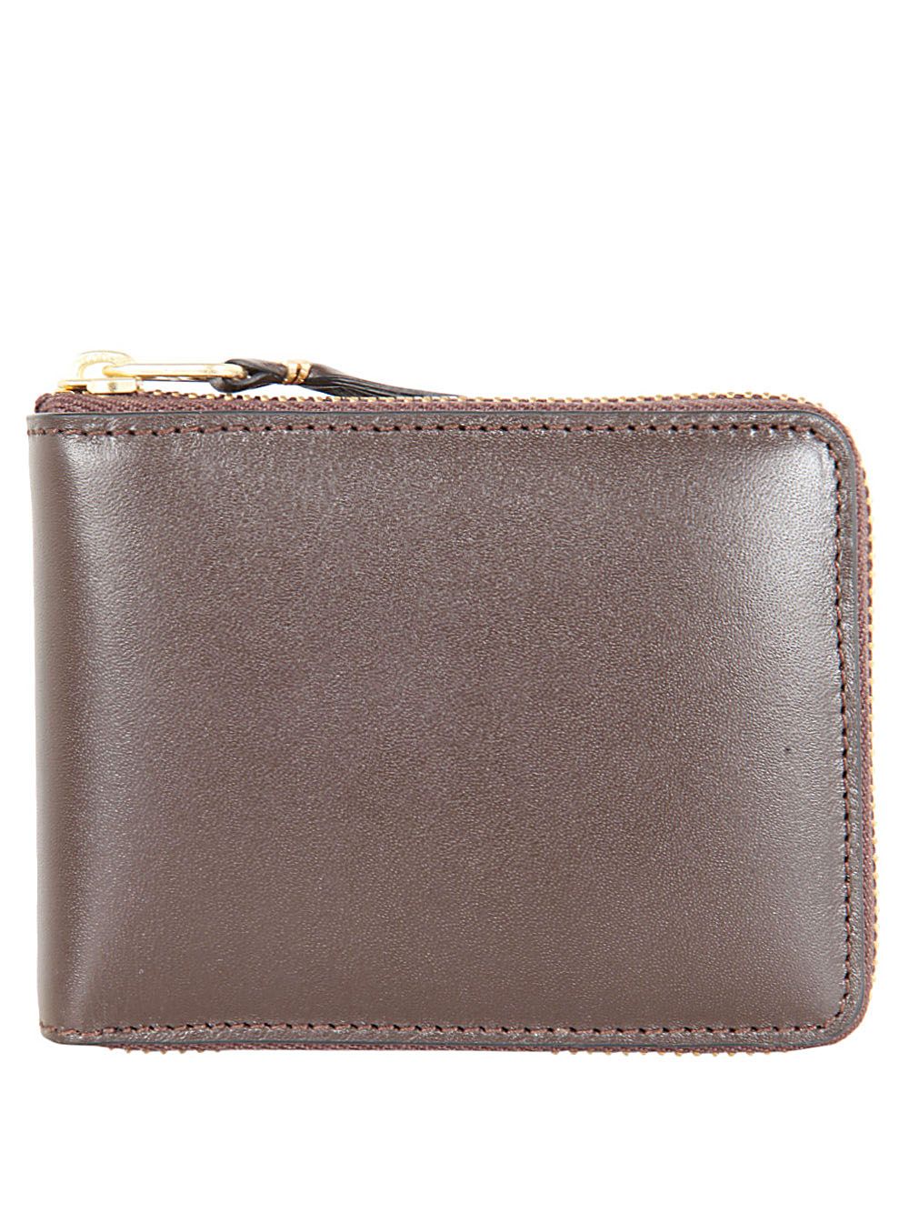 Comme Des Garçons Classic Leather Line Wallet In Brown