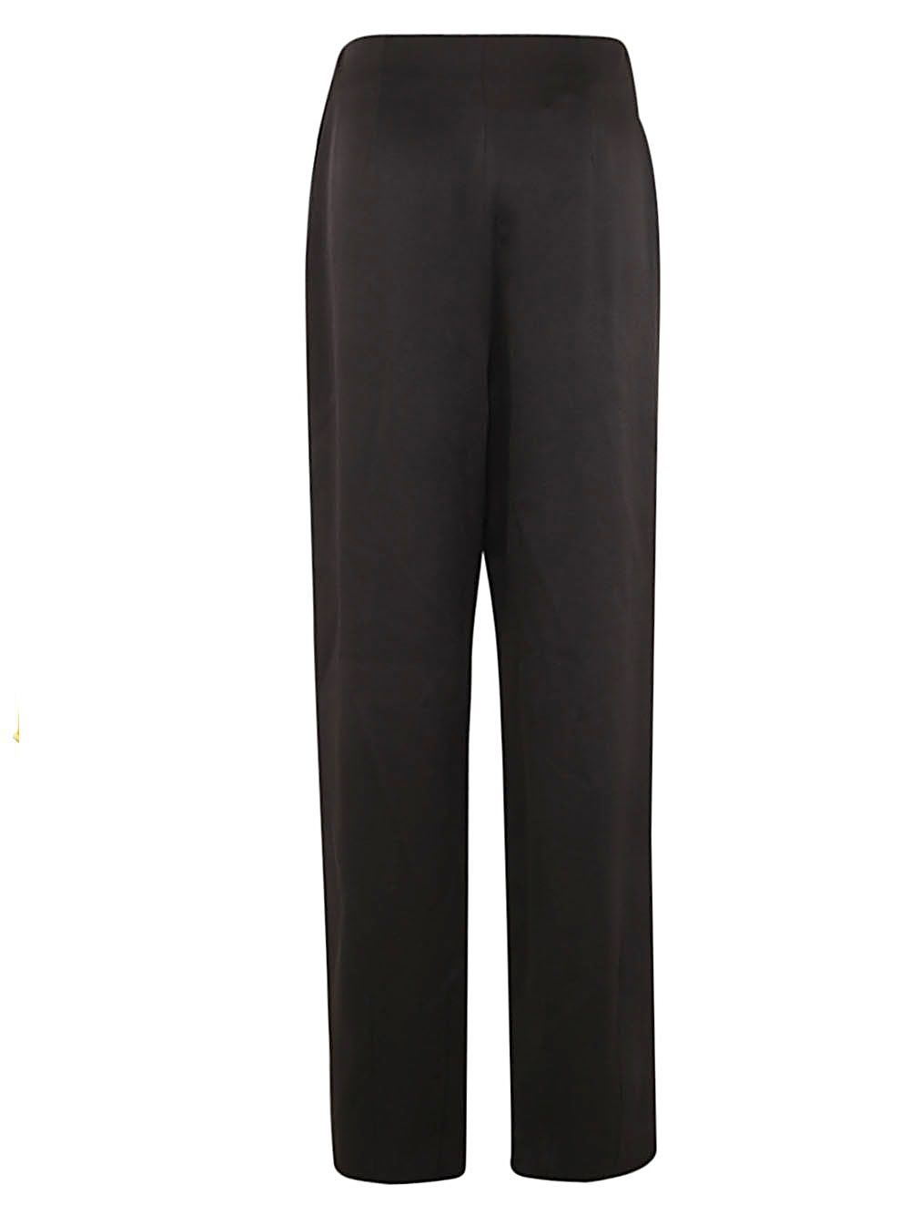 Shop Alberta Ferretti 's Black Trousers With Ribbon| Bernardellistores.com