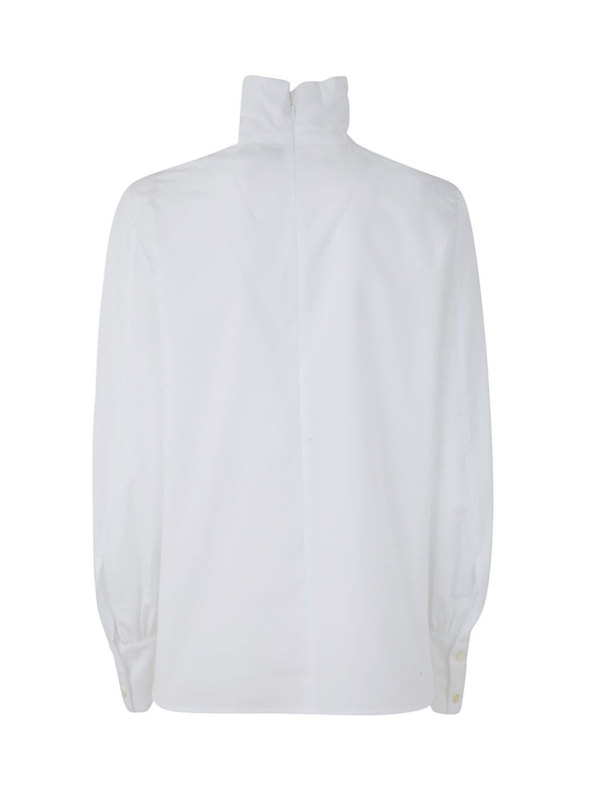 Shop Alberto Biani 's White High Neck Shirt| Bernardellistores.com