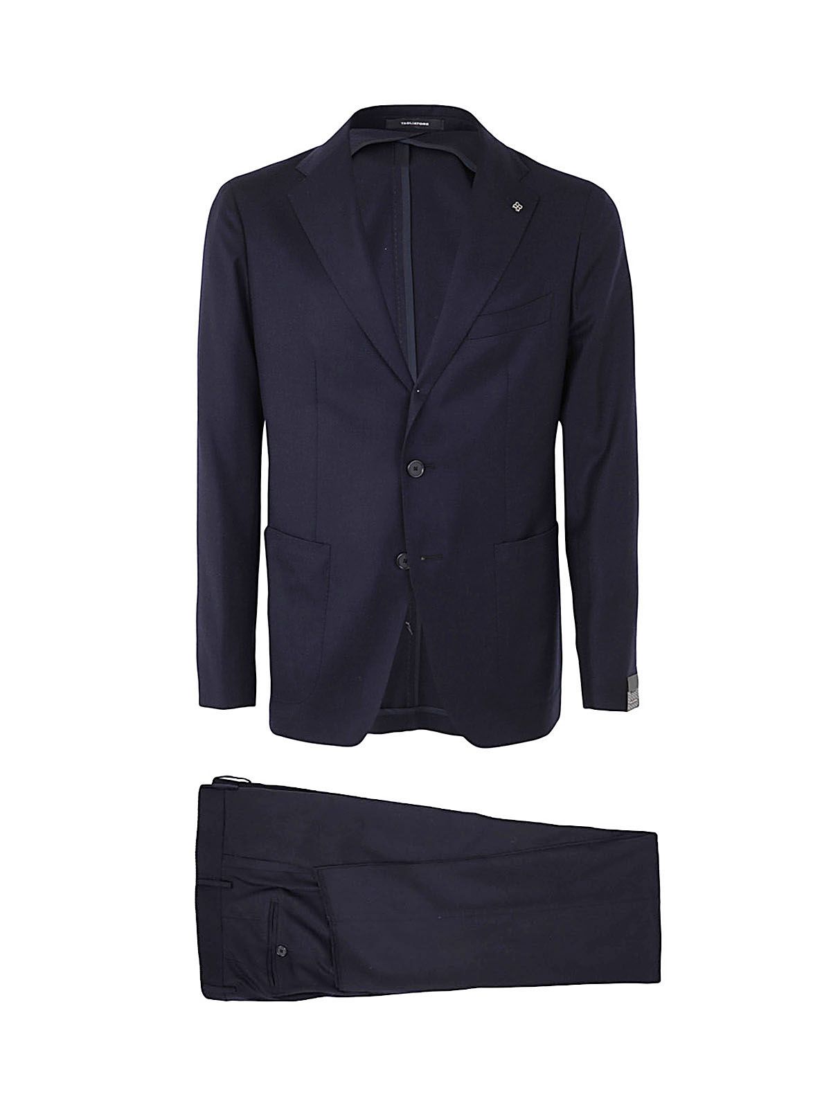 Tagliatore Wool Silk Trouser Suit