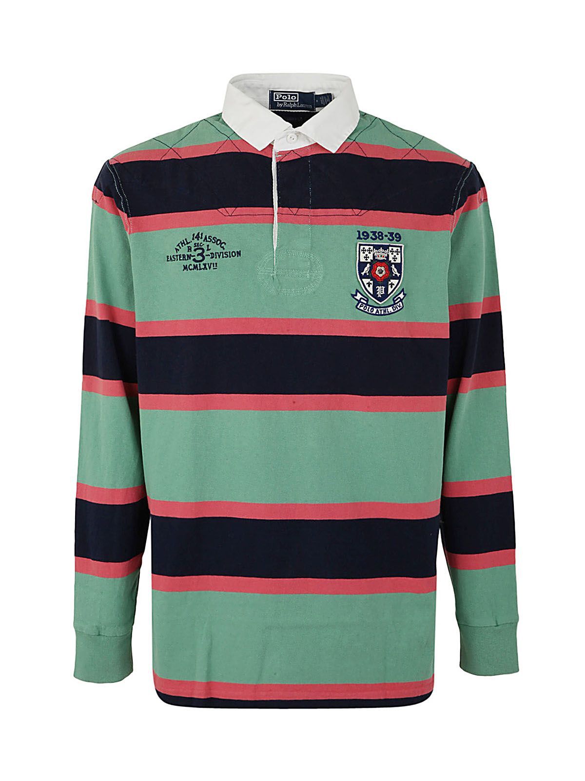 Polo Ralph Lauren Long Sleev Rugby Iconic T-shirt With Stripes In 
