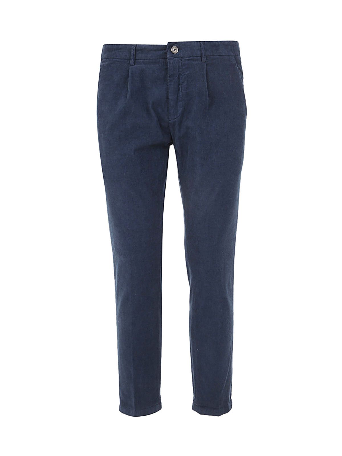 Department Five Prince Chinos Trouserswith Pences In Velvet