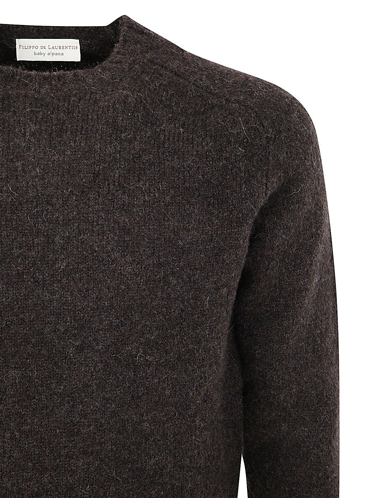 Shop Filippo De Laurentiis Hammer Long Sleeve Round Neck Pullover