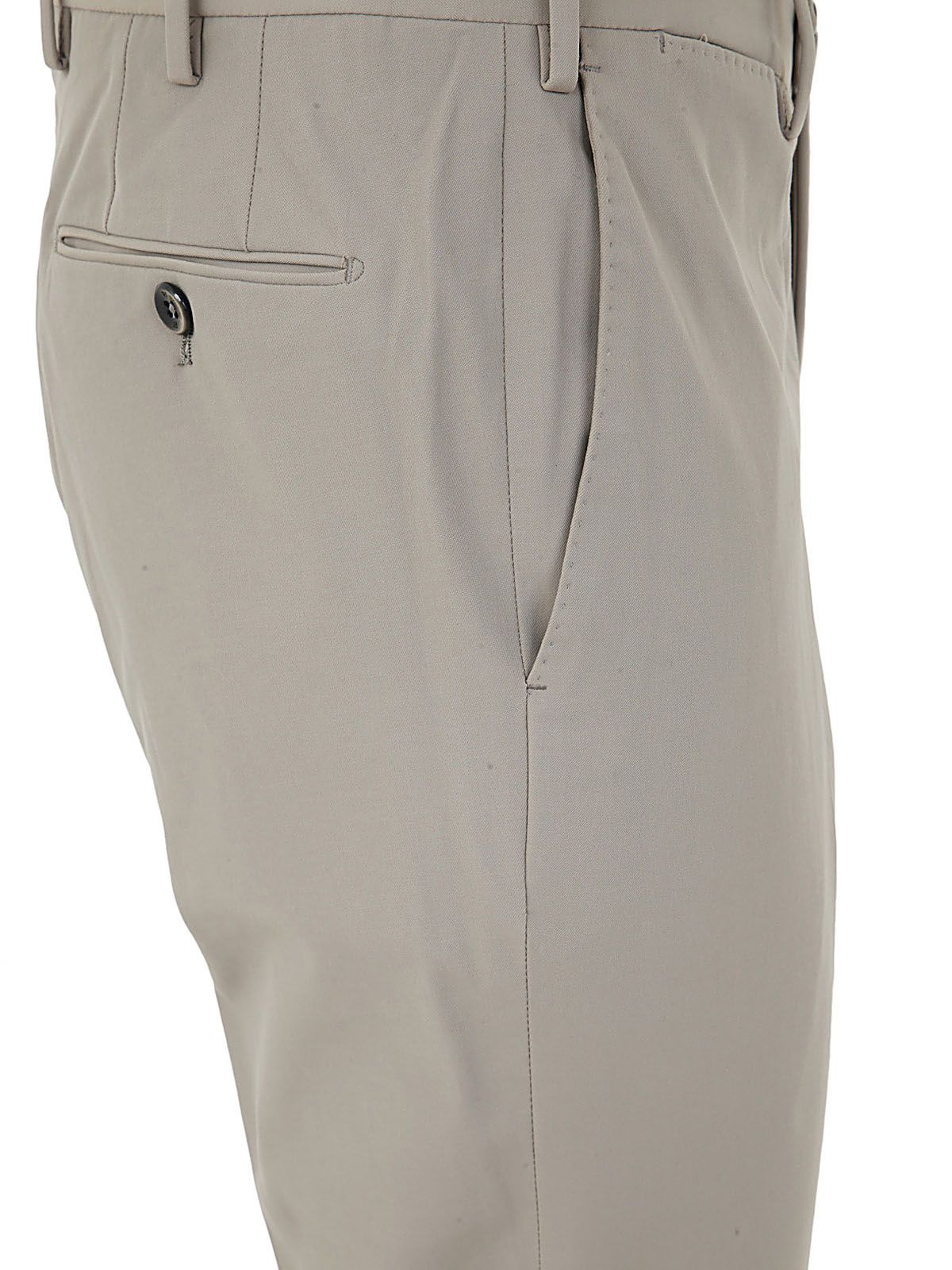 Shop Pt01 Flat Front Trousers With Diagonal Pockets