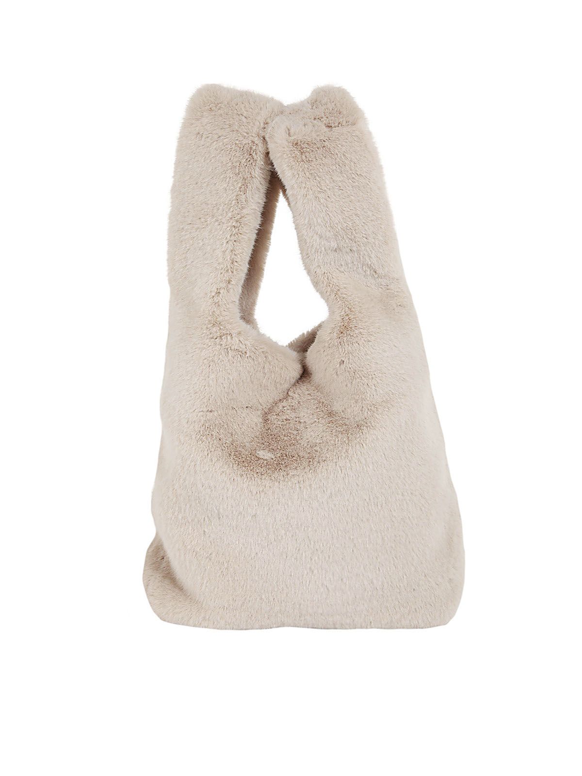 Stand Studio Market Fur Bag Faux Fur Soft Lush In Ecru