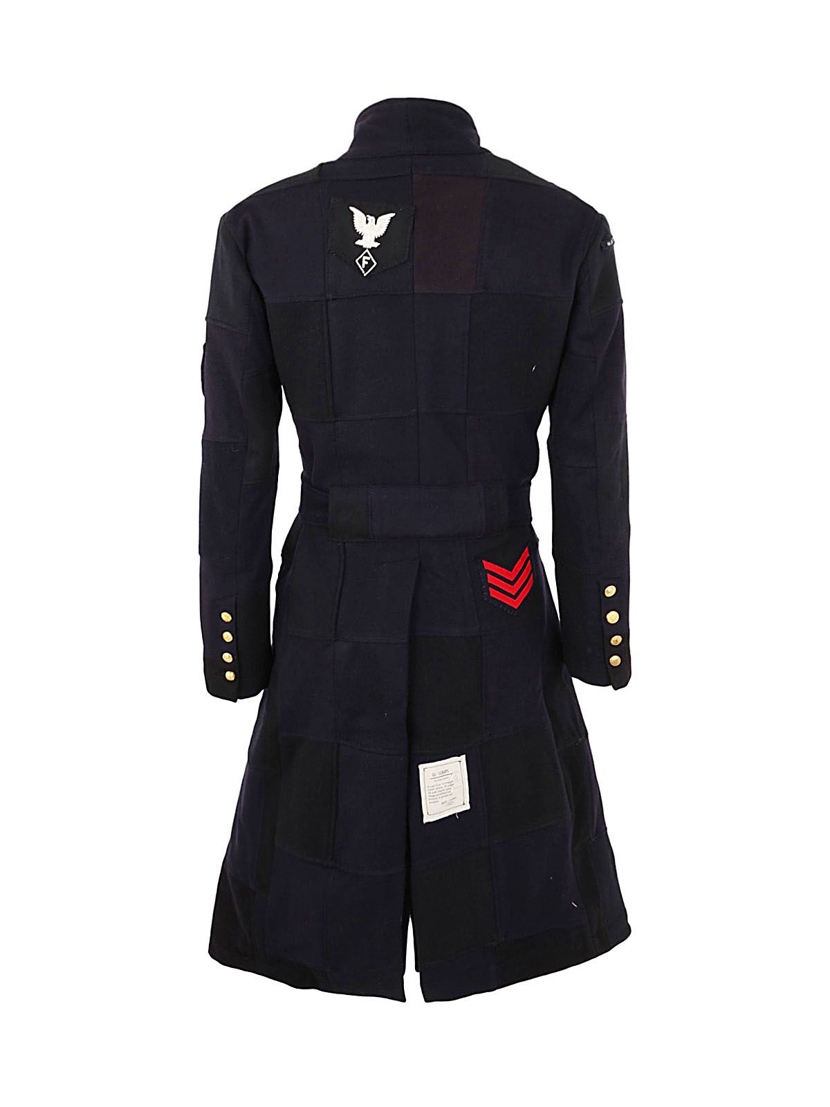 Shop Greg Lauren Scrapwork Gl1 Overcoat