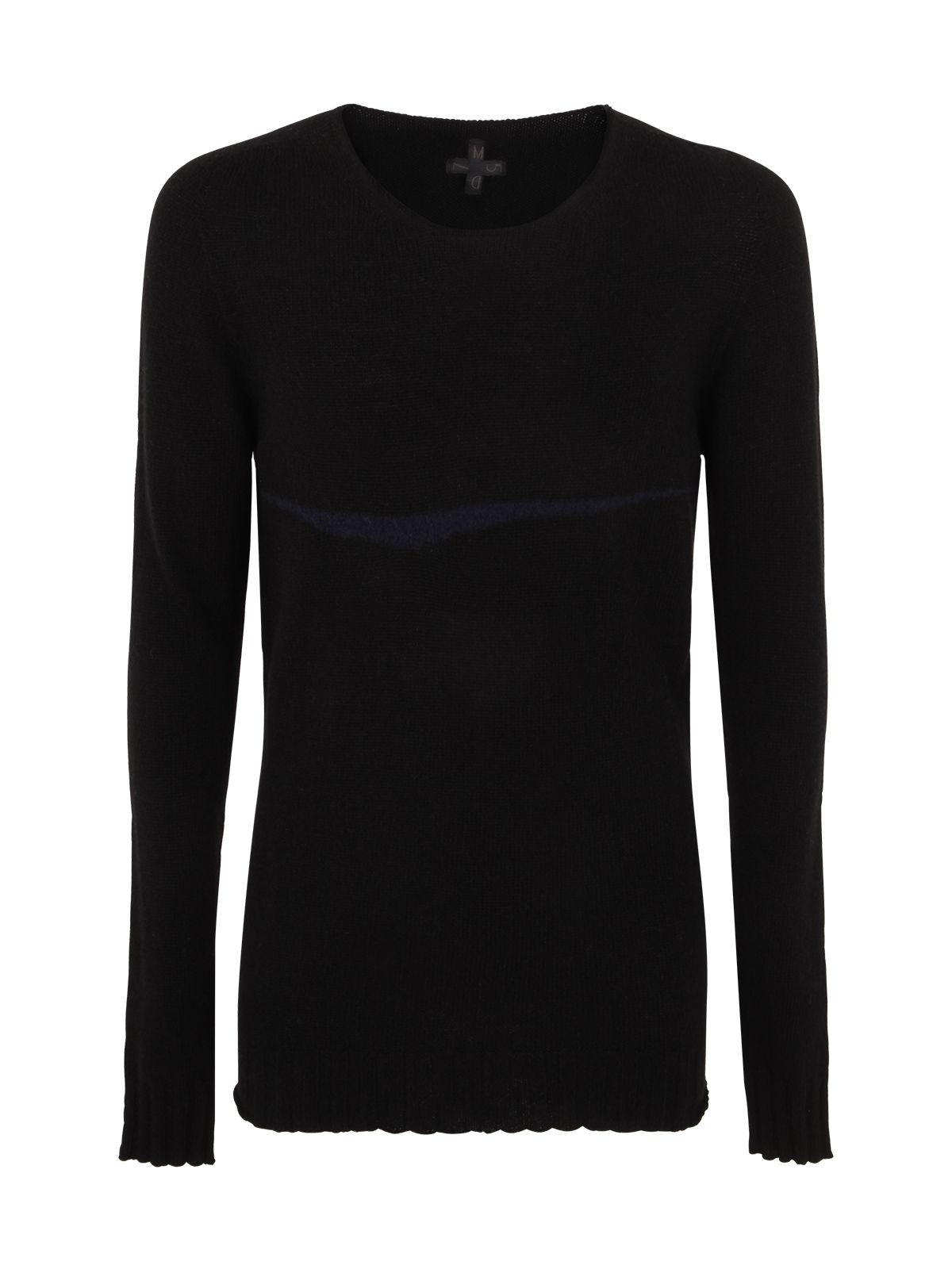 Shop Md75 Wool Cashmere Pullover With Inlay Detail