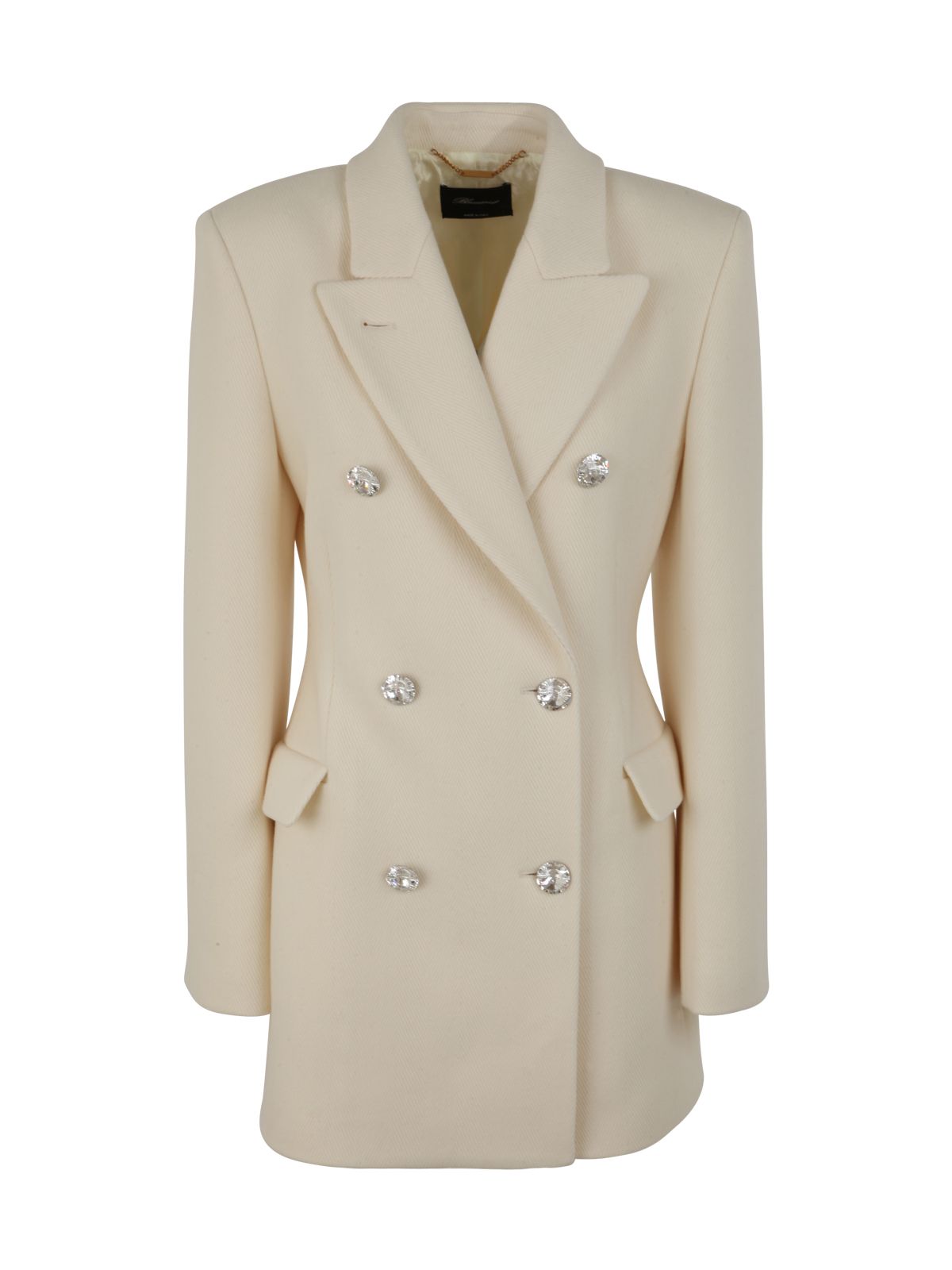 Shop Blumarine Double Breasted Short Coat