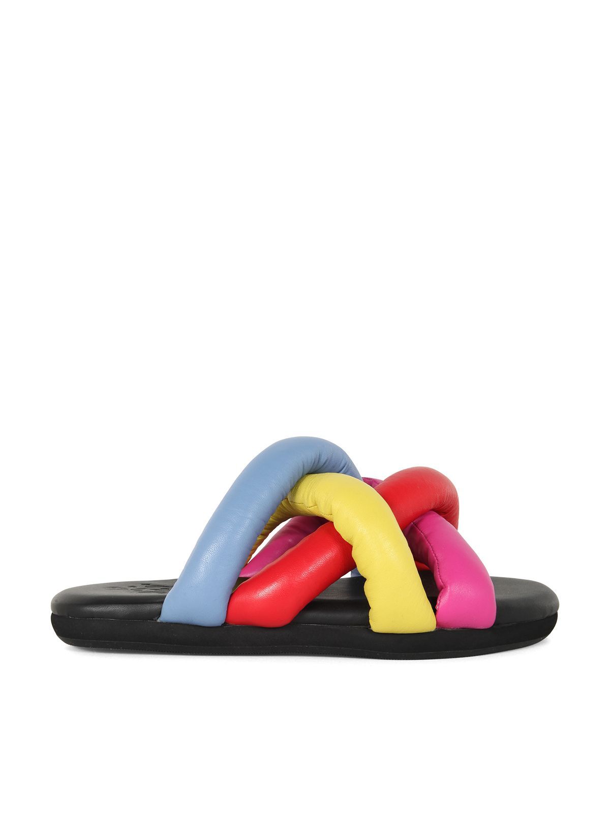 Shop Moncler Genius Jbraided Slides Shoes