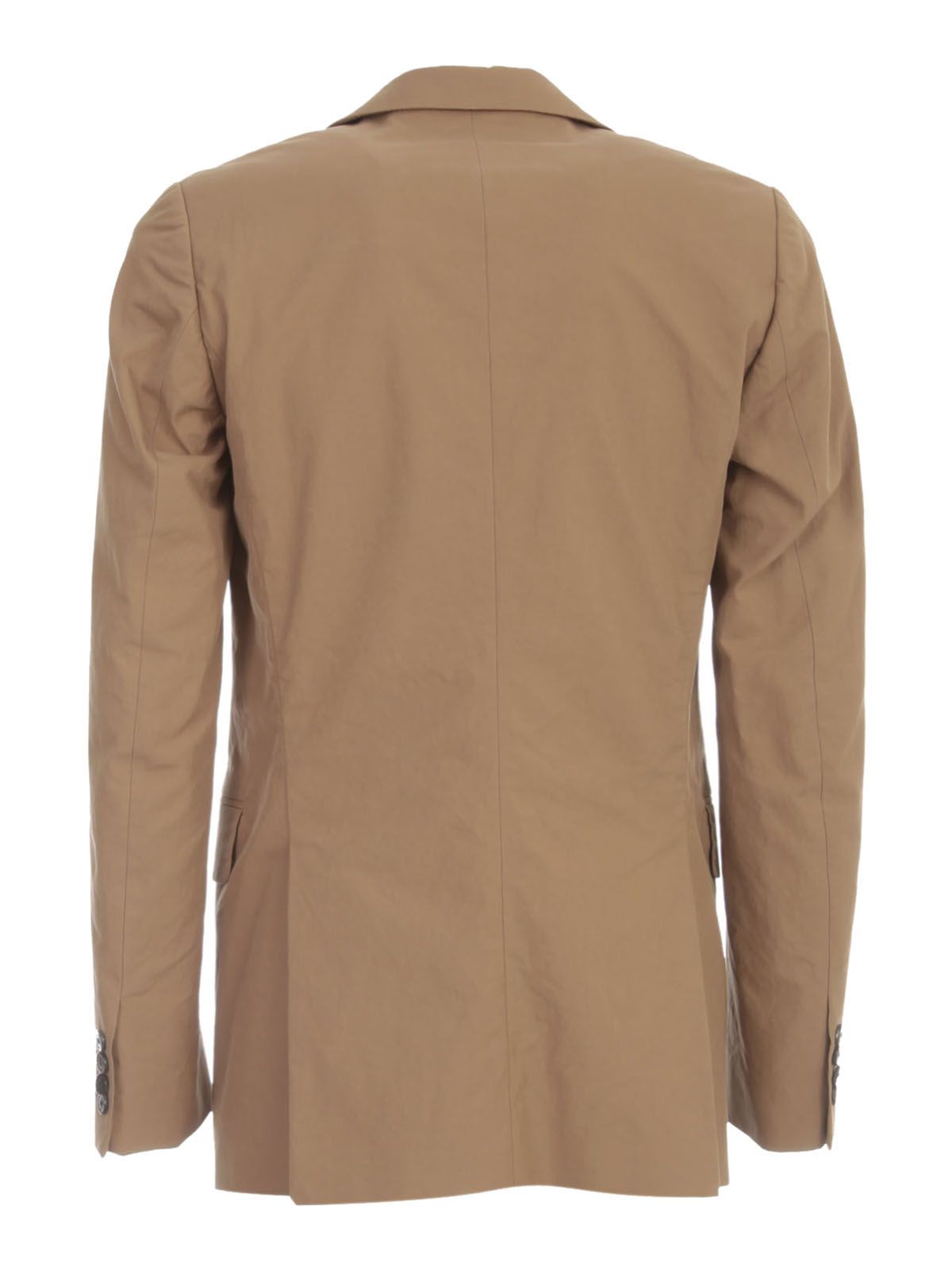Shop Dries Van Noten Man`s Brown Cotton Jacket