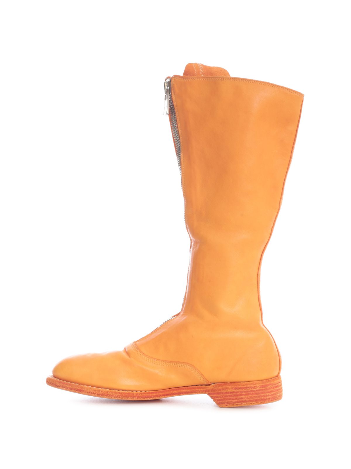 Shop Guidi Yellow &amp; Orange Boots In Yellow & Orange