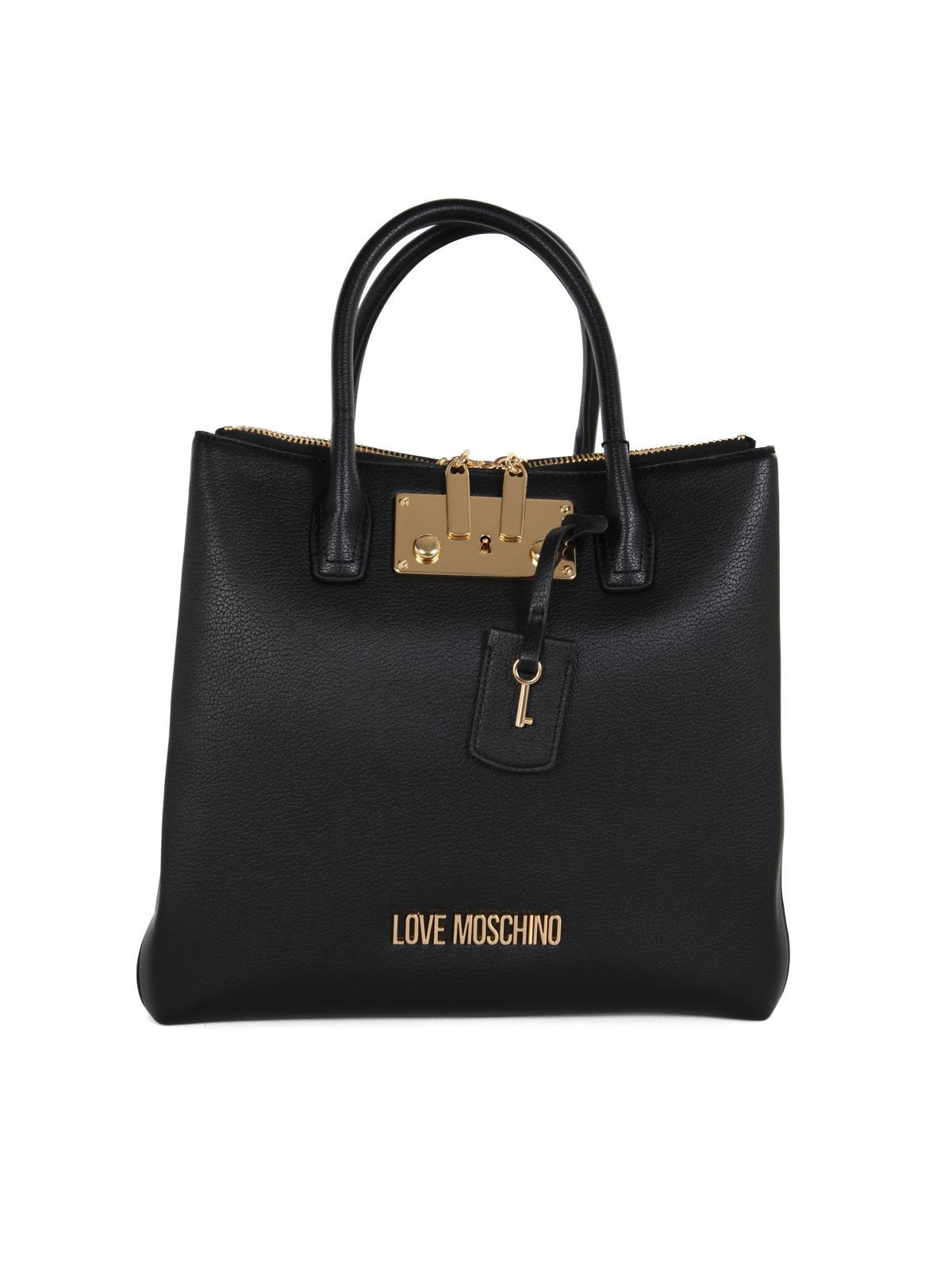 Love Moschino Tote With Top Handle In Black