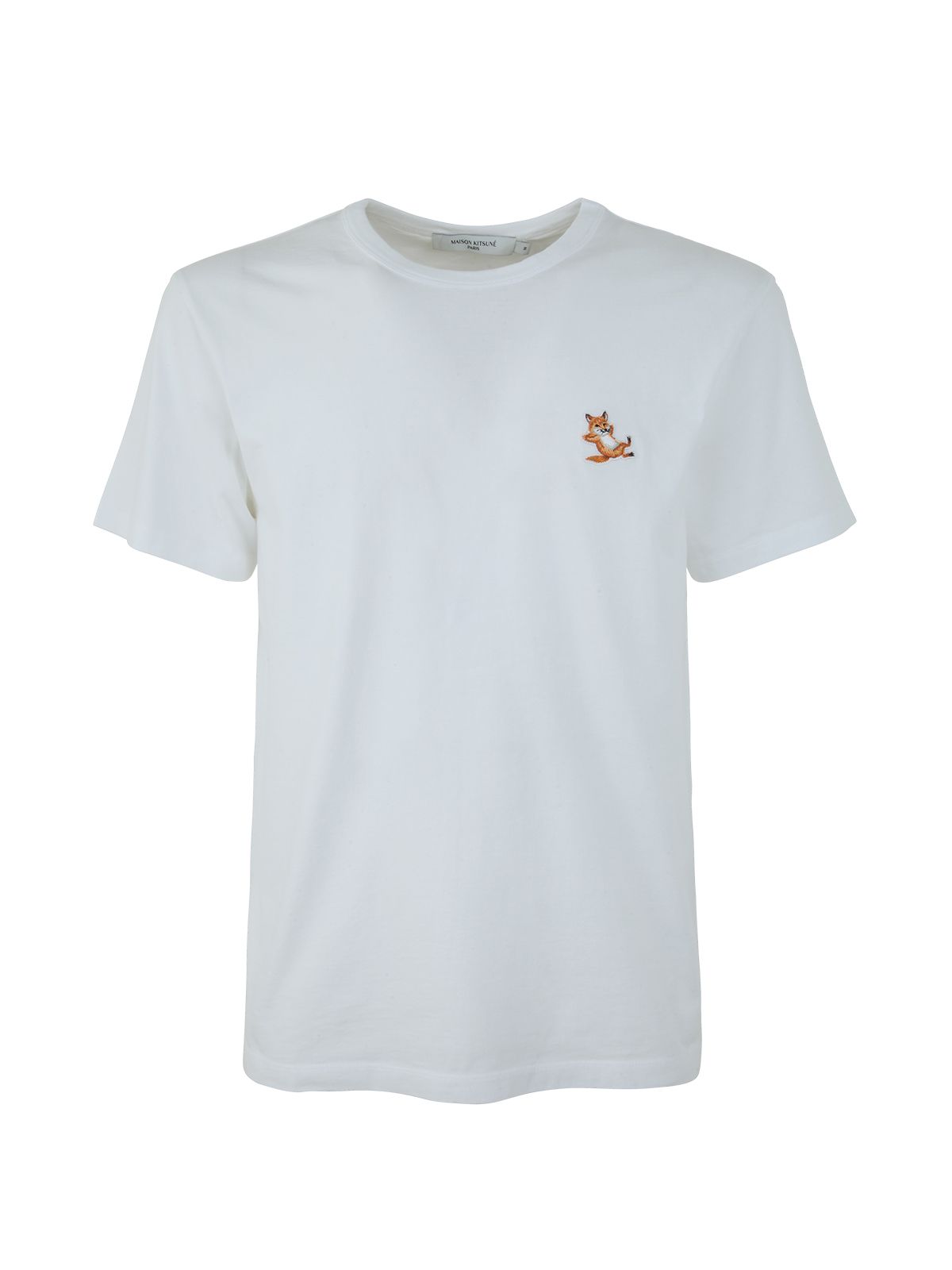 Maison Kitsuné Chillax Fox Patch Classic Tee-shirt In White | ModeSens
