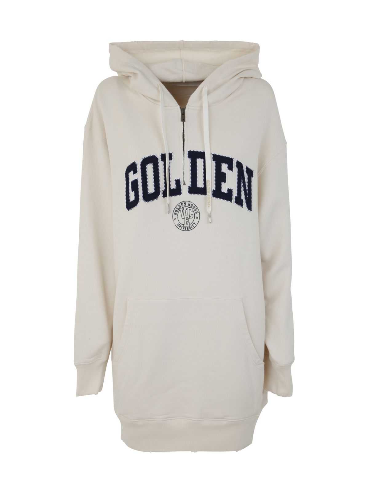 Shop Golden Goose Hoodie Dress Zip Sweatshirt