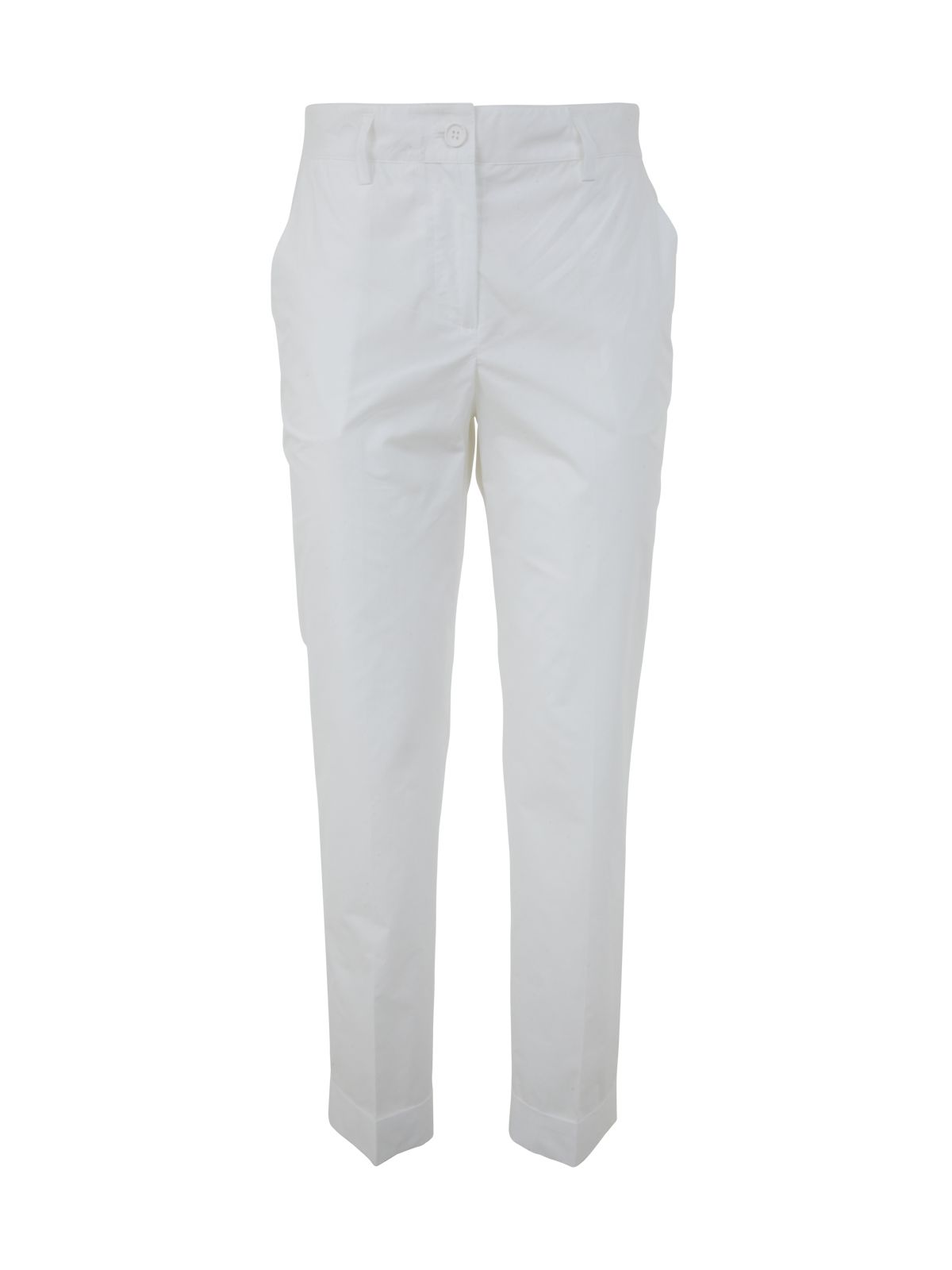 P.a.r.o.s.h Plain Cotton Trousers In White