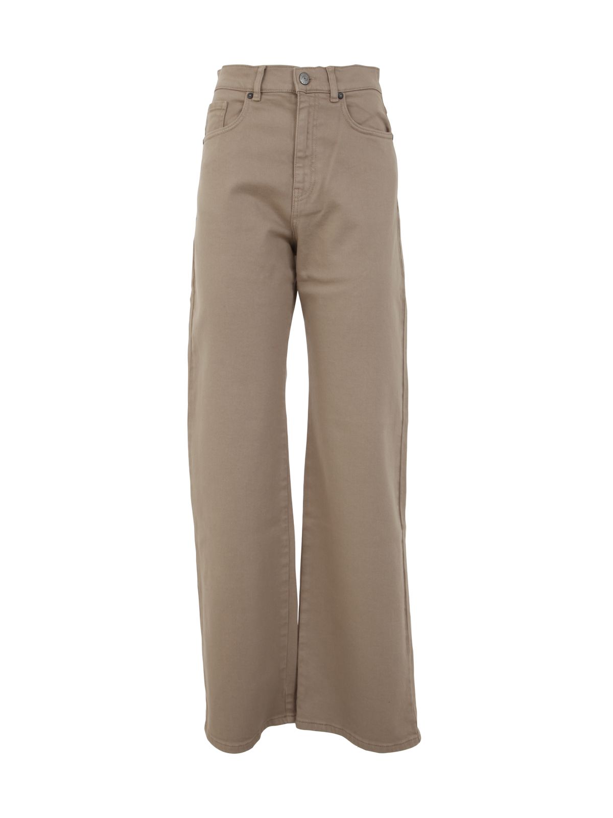 P.a.r.o.s.h Drill Cotton Trousers In Brown