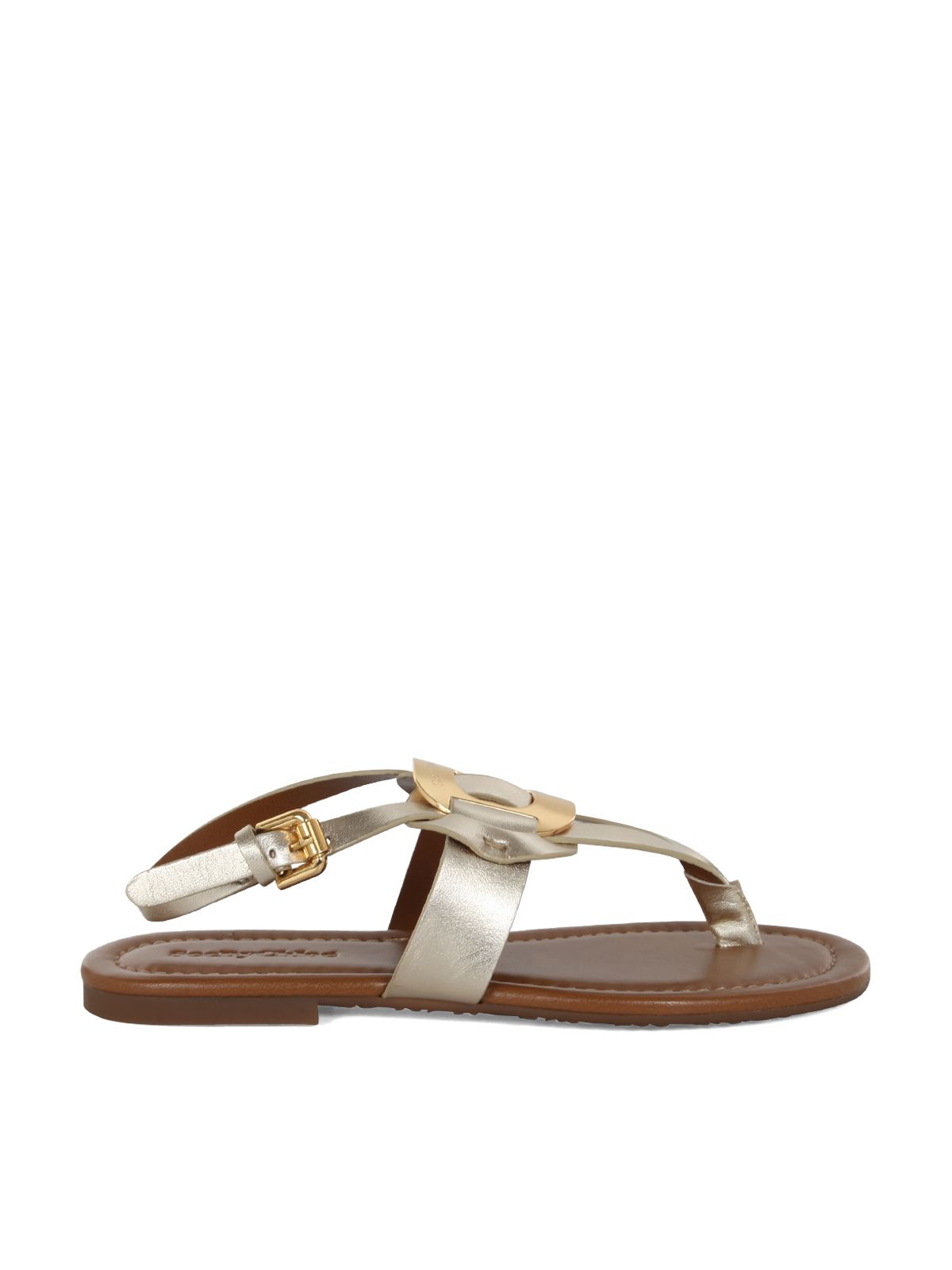 See By Chloé Chany Sandals With Bands In Metallic