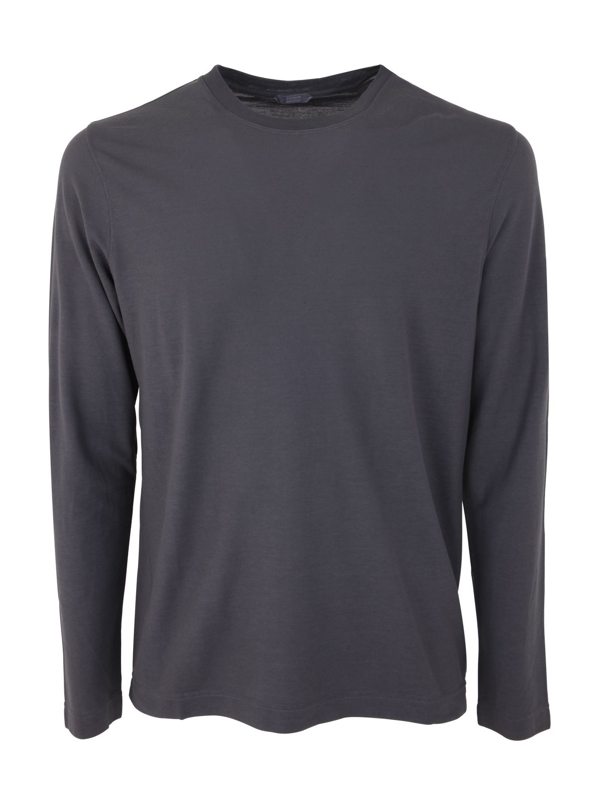Zanone Plain Long-sleeved T-shirt In Grey