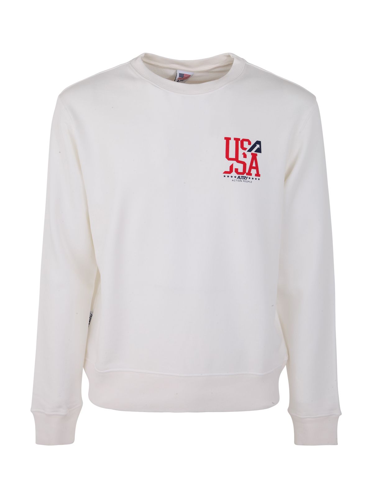 Shop Autry Crew Neck Iconic White Sweatshirt
