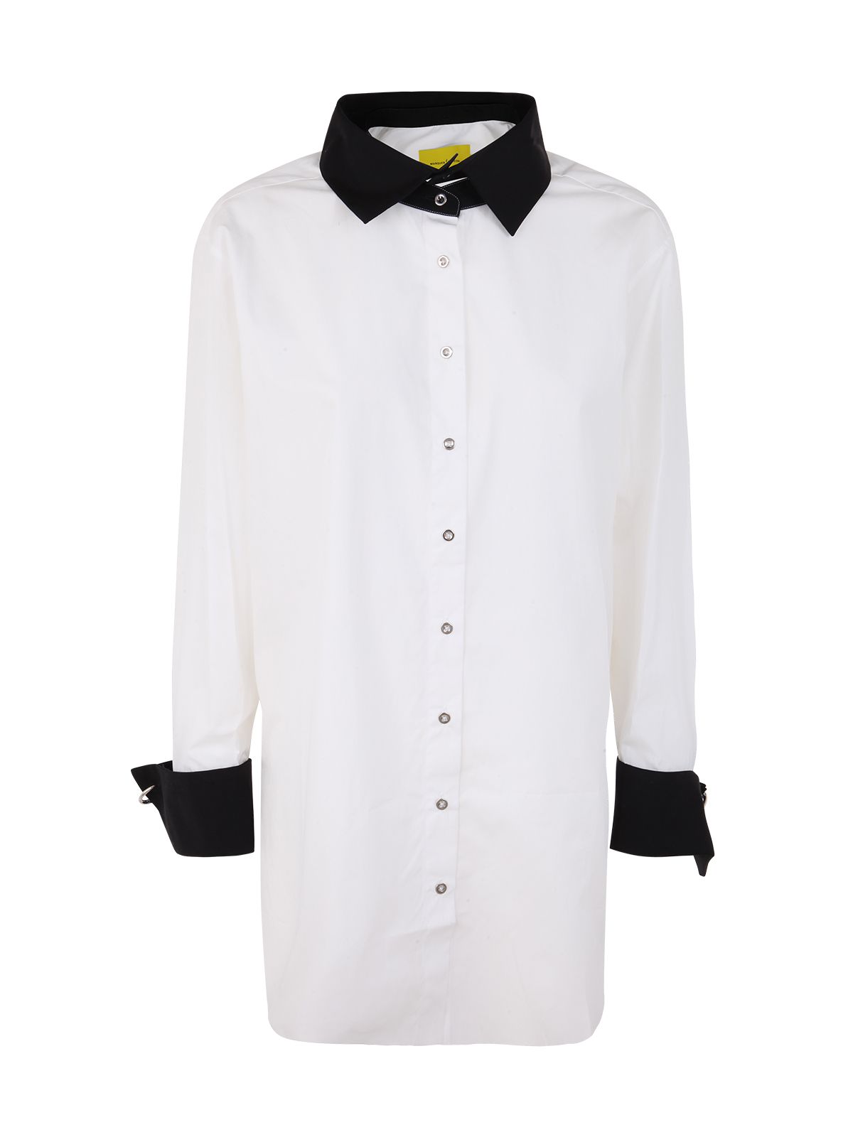 Marques' Almeida Shirt With Detachable Cuffs And Collar In Black/white