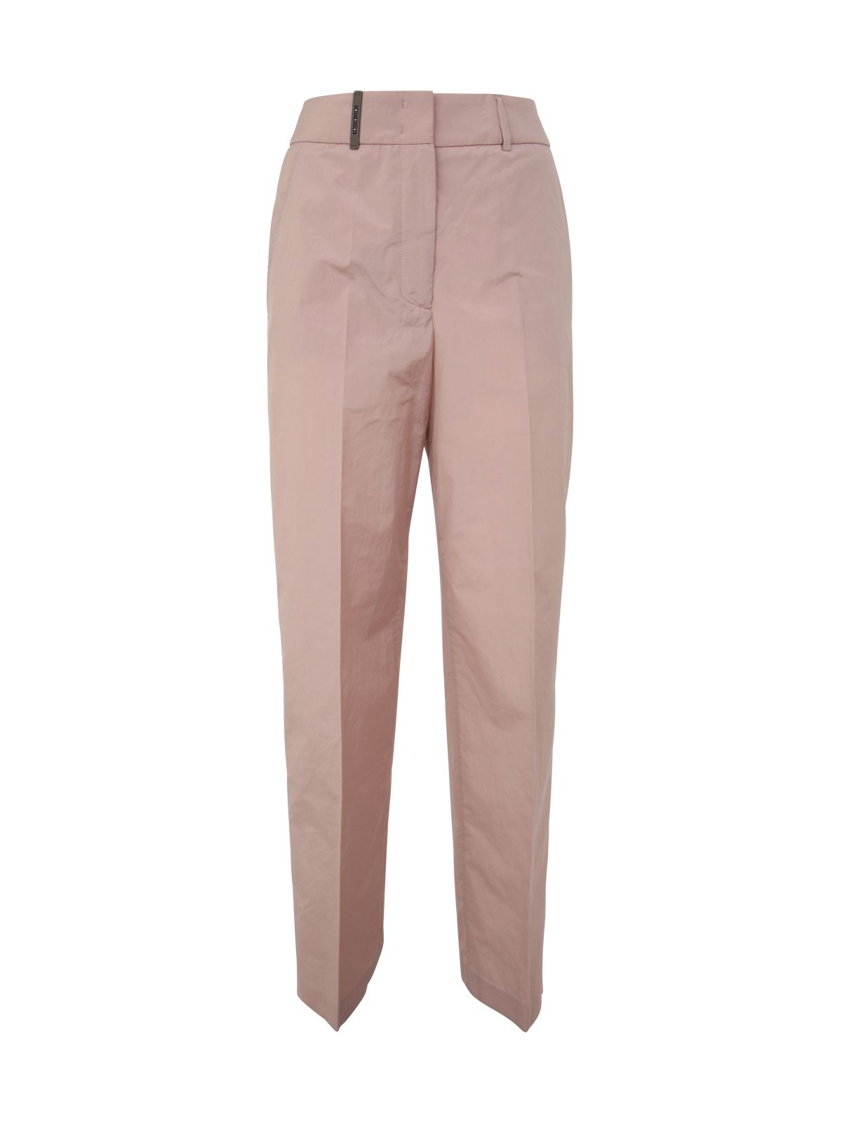 Peserico Popeline Regular Trousers In Pink