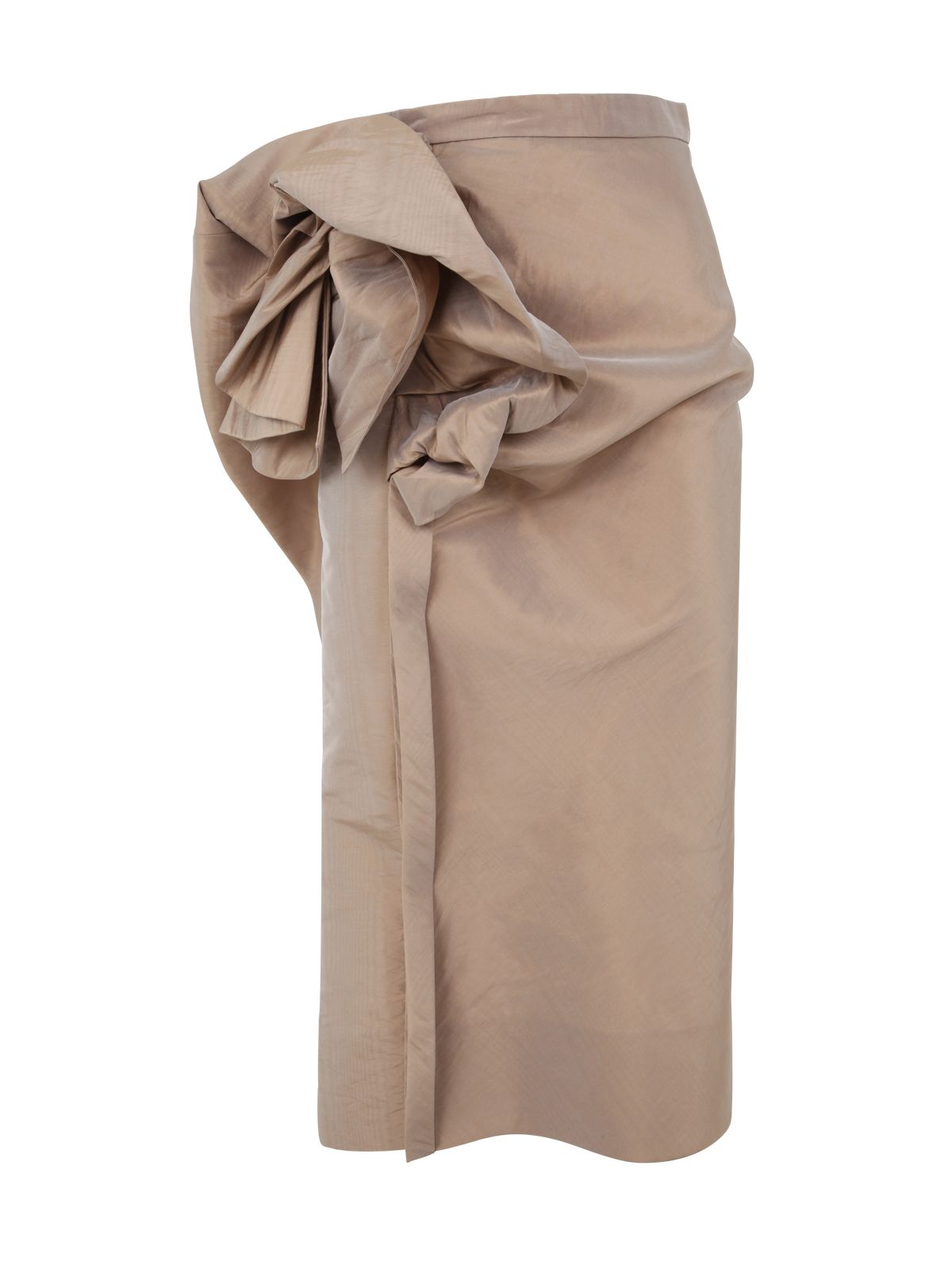 Shop Maison Margiela Straight Polyester Skirt