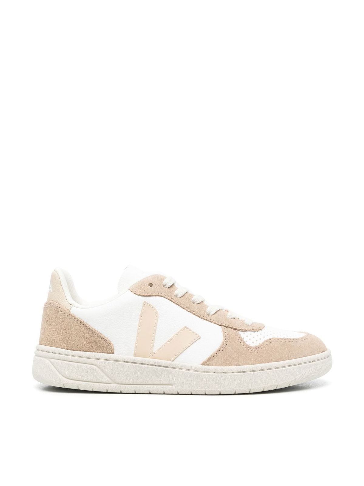 Shop Veja Chromefree Leather Sneakers