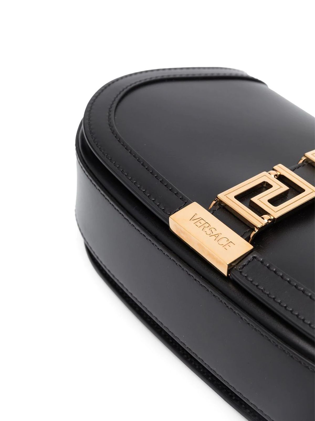 Shop Versace Leather Crossbody Bag