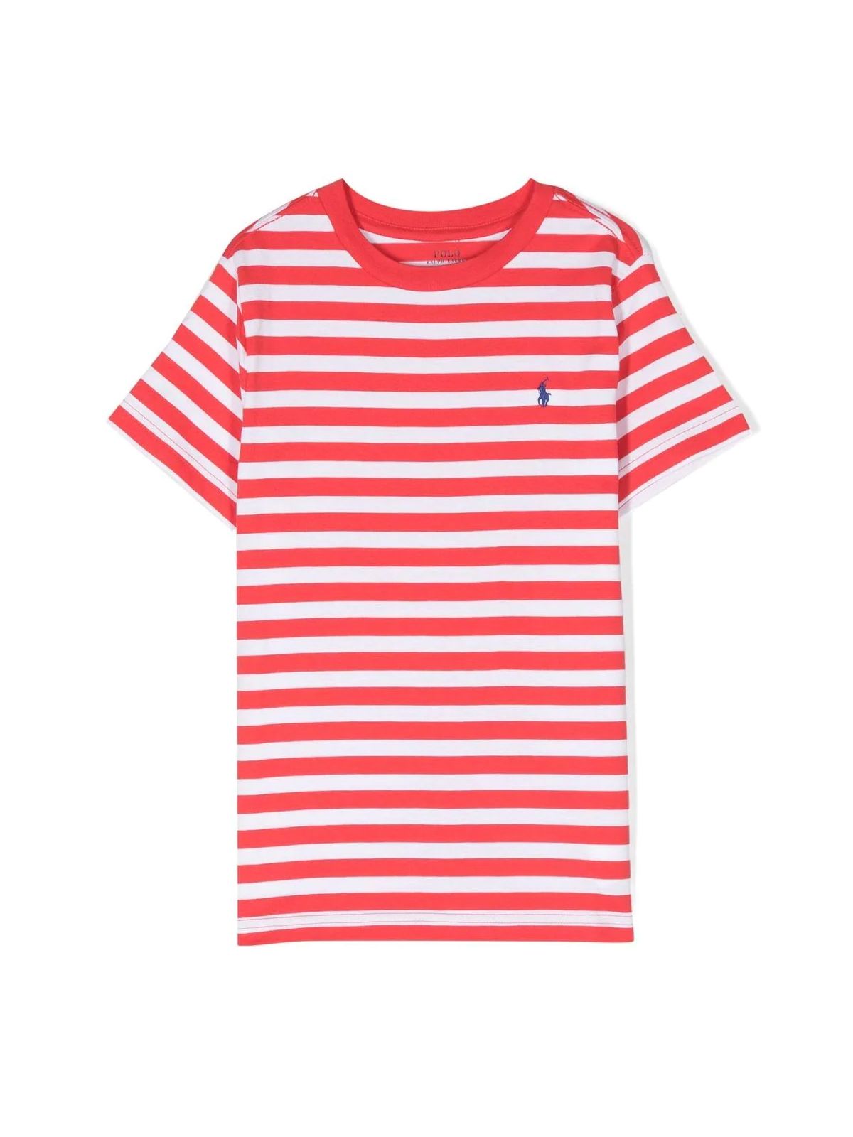 Polo Ralph Lauren Kids' Ssydcn M1 Knit Shirts Tshirt In Red Reef White