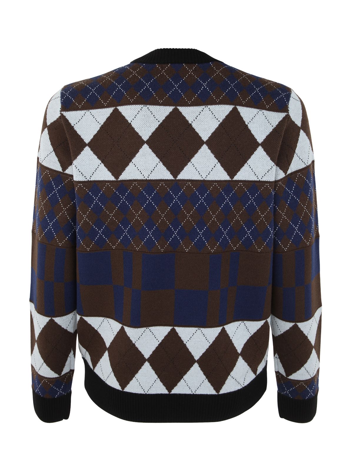 Shop Fred Perry Striped Argyle Knitwear