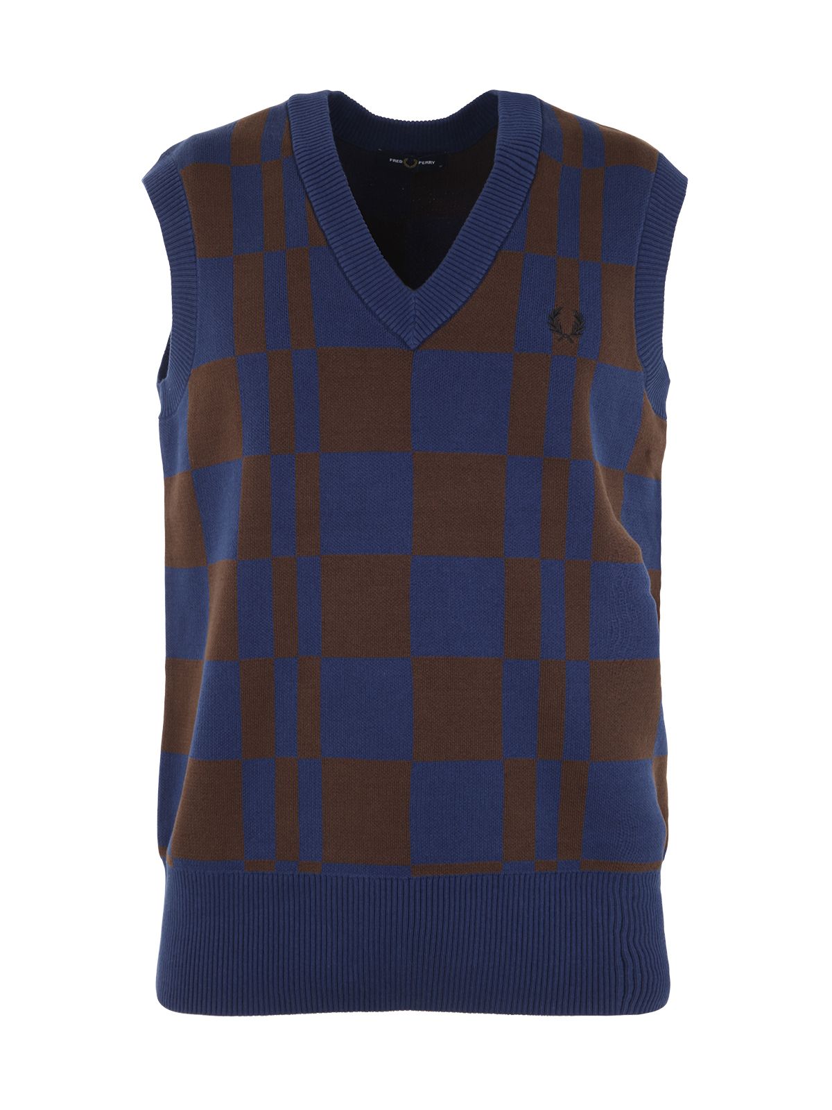 Shop Fred Perry V-neck Knitwear Tank