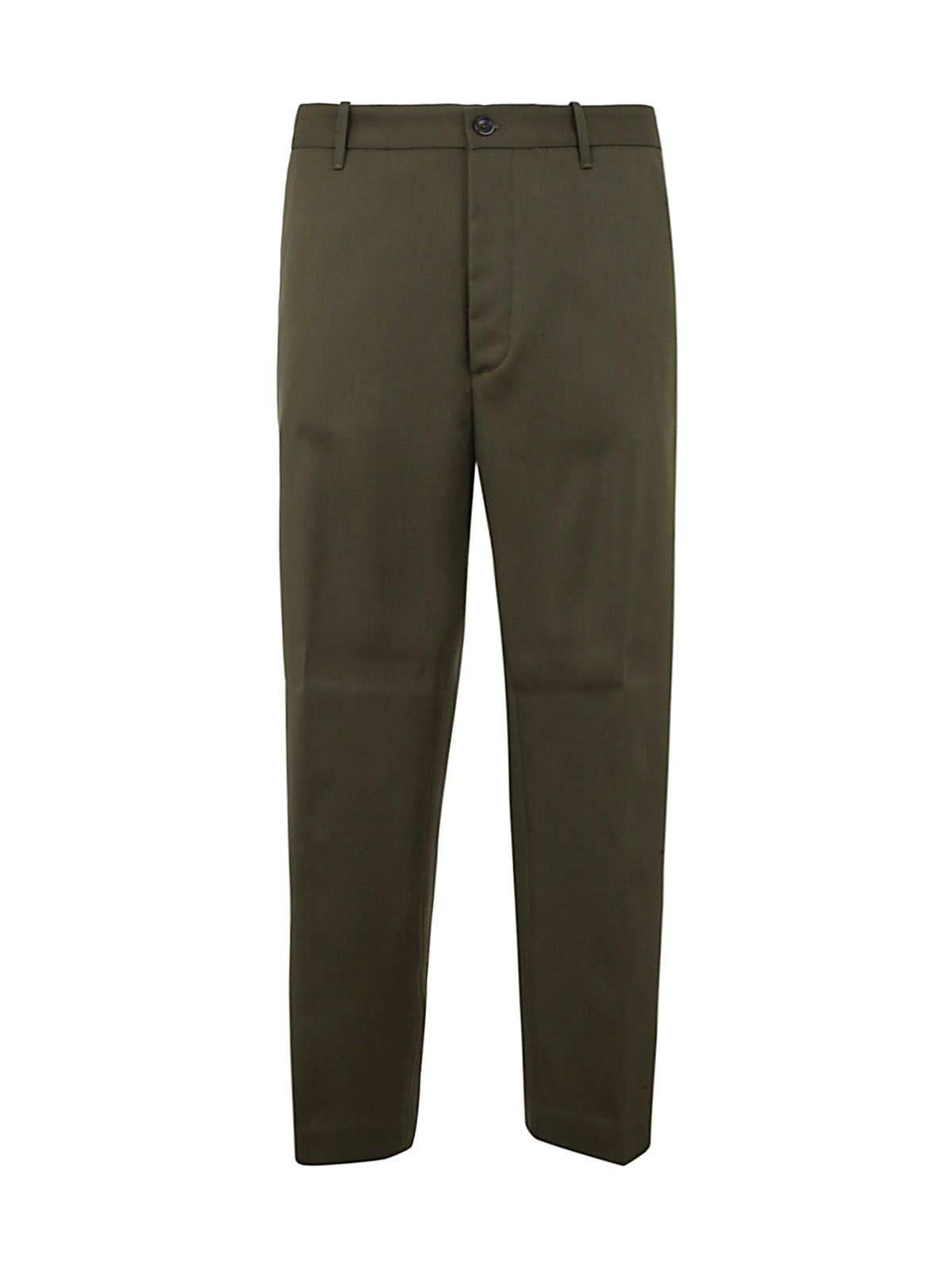 Nine In The Morning Apollon Baggy Trouser In Olive