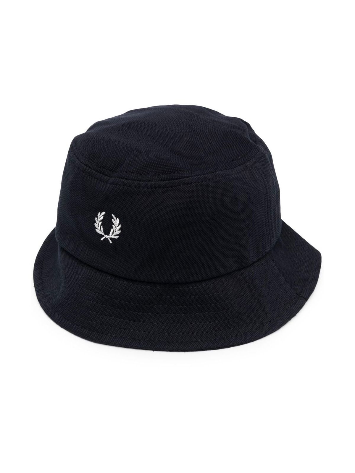 Fred Perry Embroidered-logo Bucket Hat In Navy
