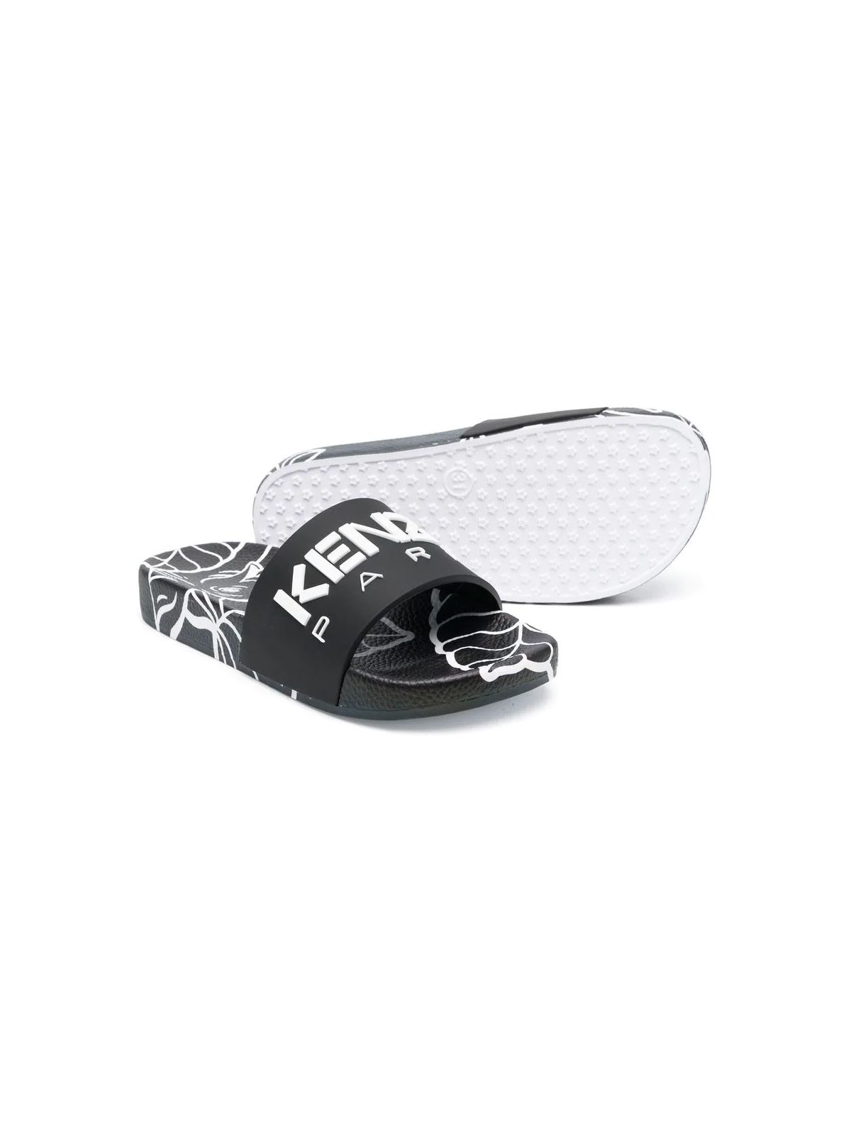 Shop Kenzo Child Sandals: Aqua Slides