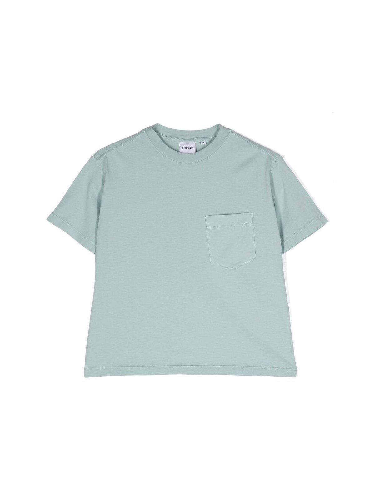 Aspesi Chest-pocket Cotton T-shirt In Blue