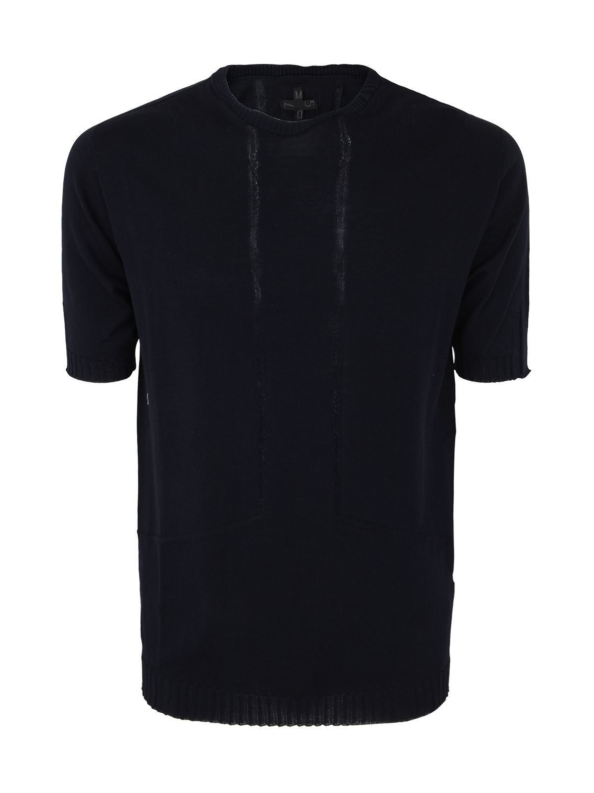 Md75 Round Neck Pullover In Basic Blue