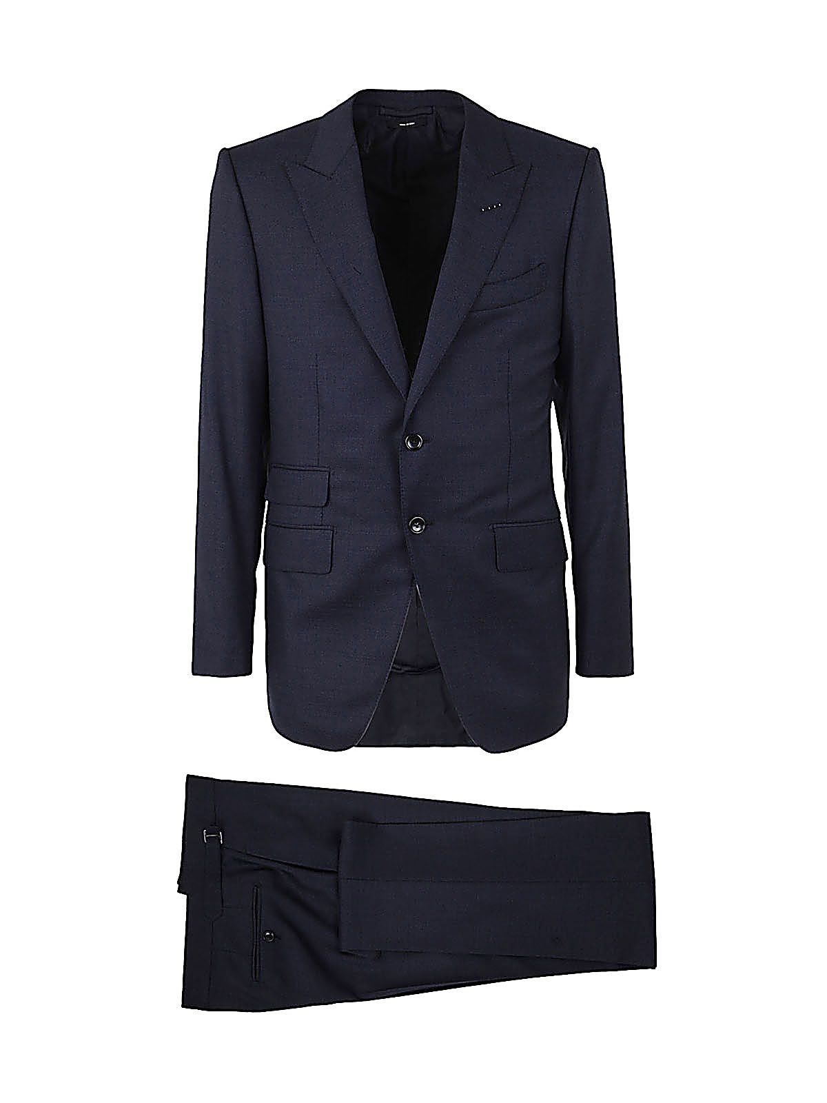 Shop Tom Ford Trouser Suit Micro Structure