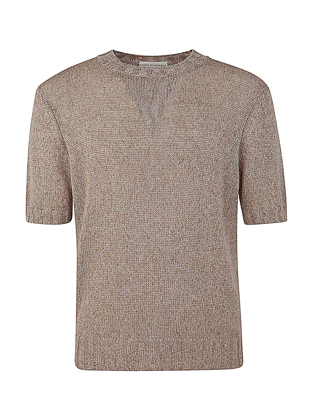 Shop Filippo De Laurentiis Mens Tshirt: Round Neck Pullover