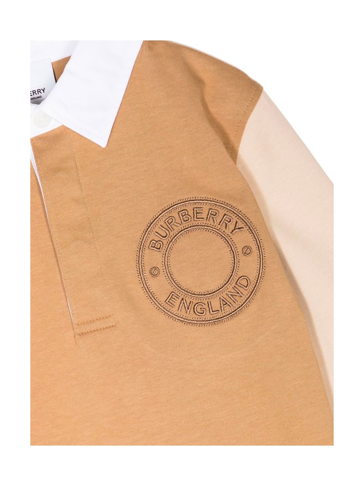 Shop Burberry Polo Shirt Roundel Cotton