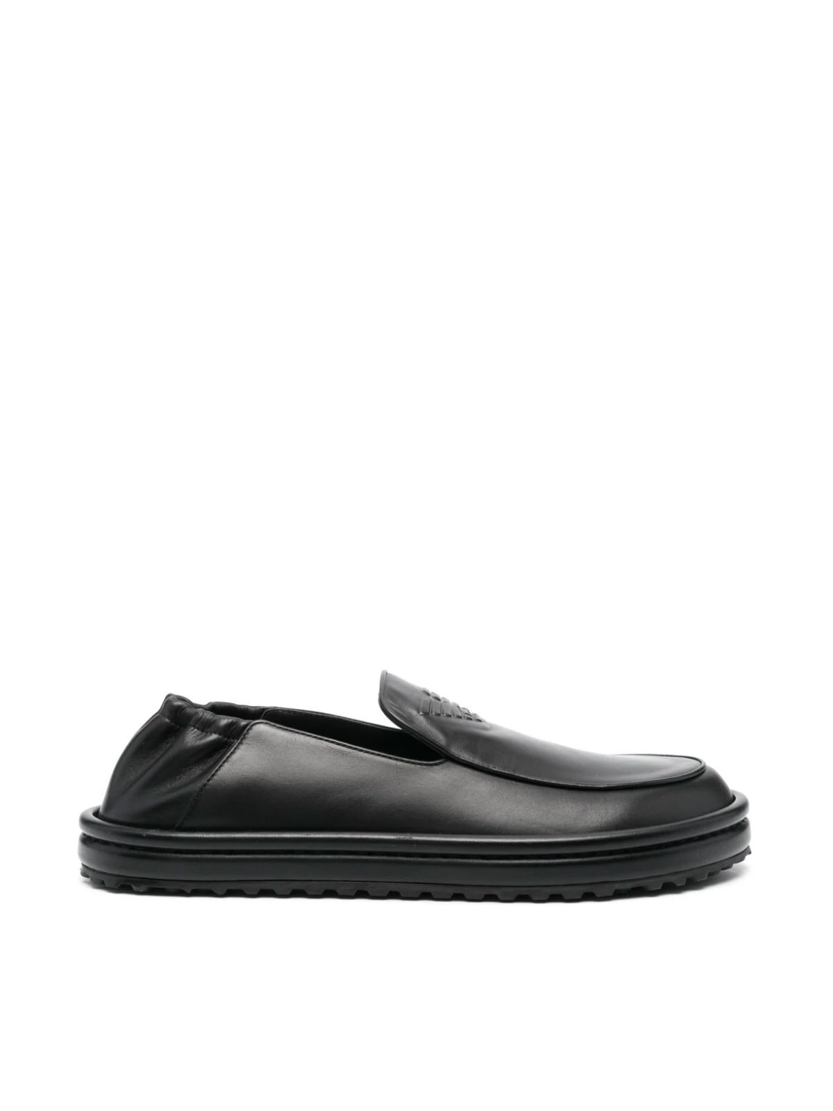 EMPORIO ARMANI MENS MOCCASINS: LEATHER LOAFERS,X4J109.XF668