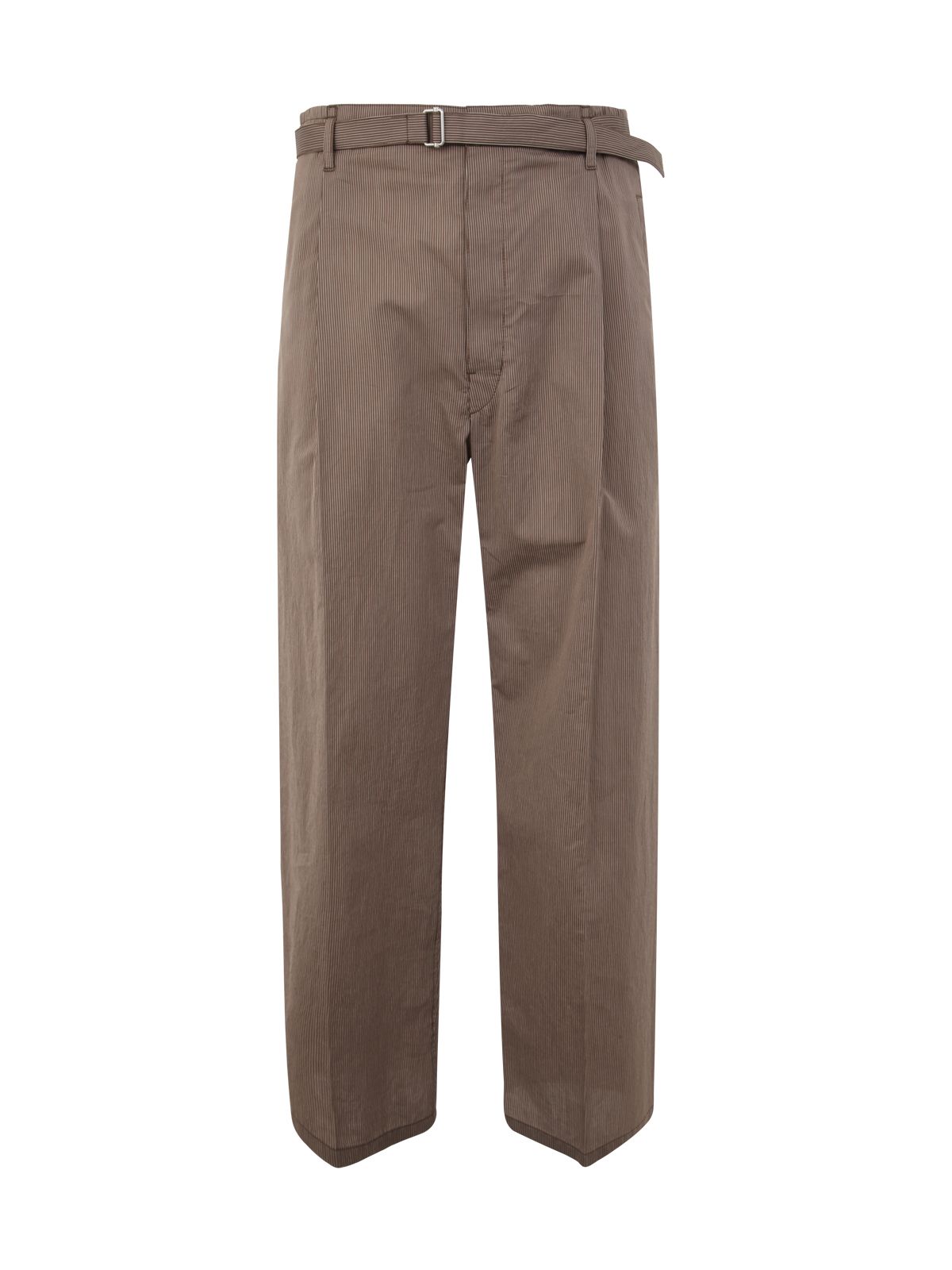 Shop Lemaire Wide Leg Belted Easy Pants
