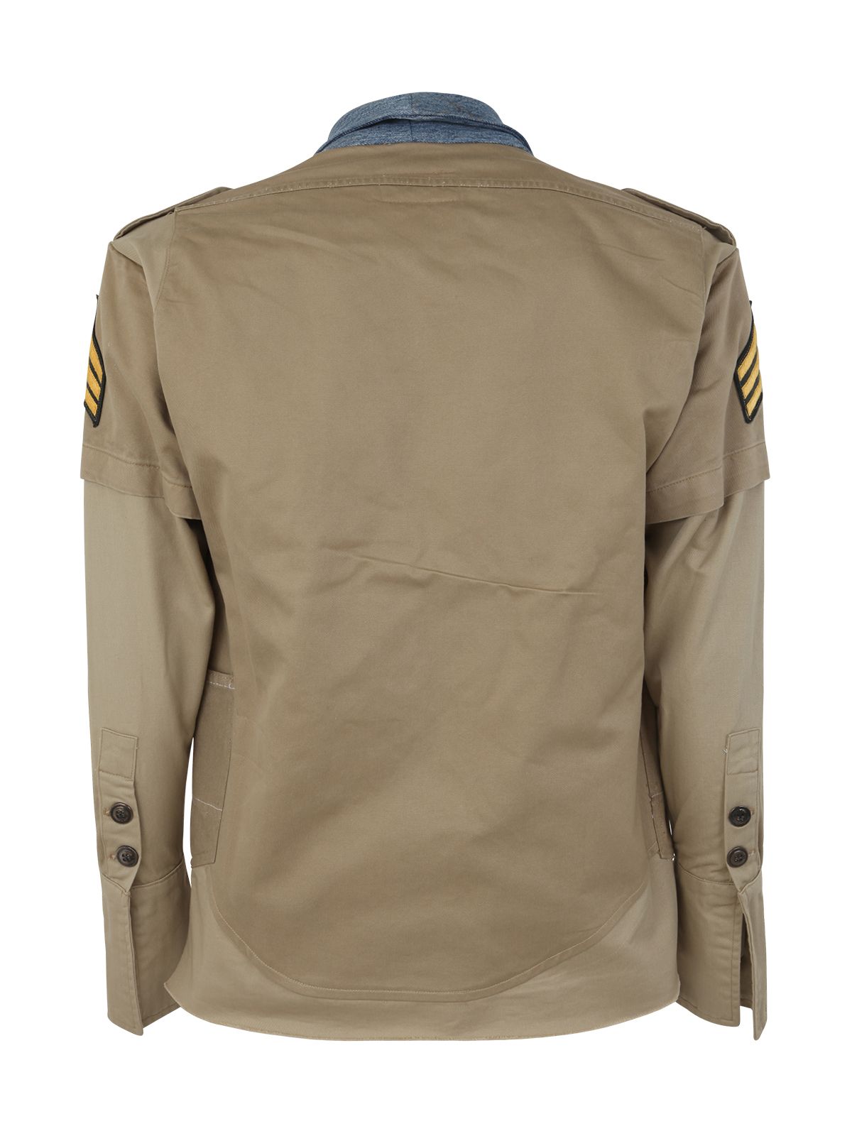 Shop Greg Lauren Men's Khaki Uniform Bomber Jacket