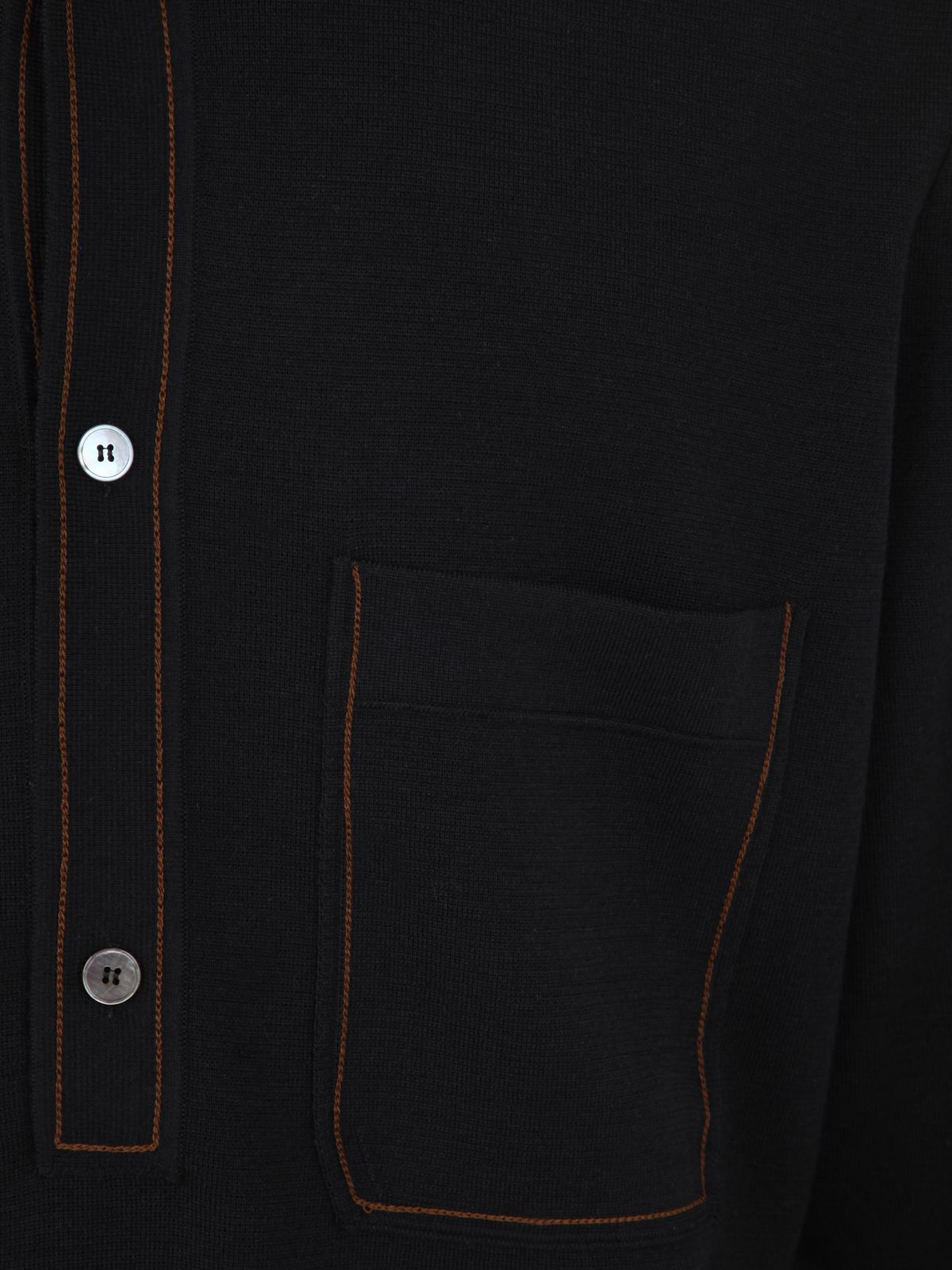 Zegna Wool And Silk Long Sleeves Polo